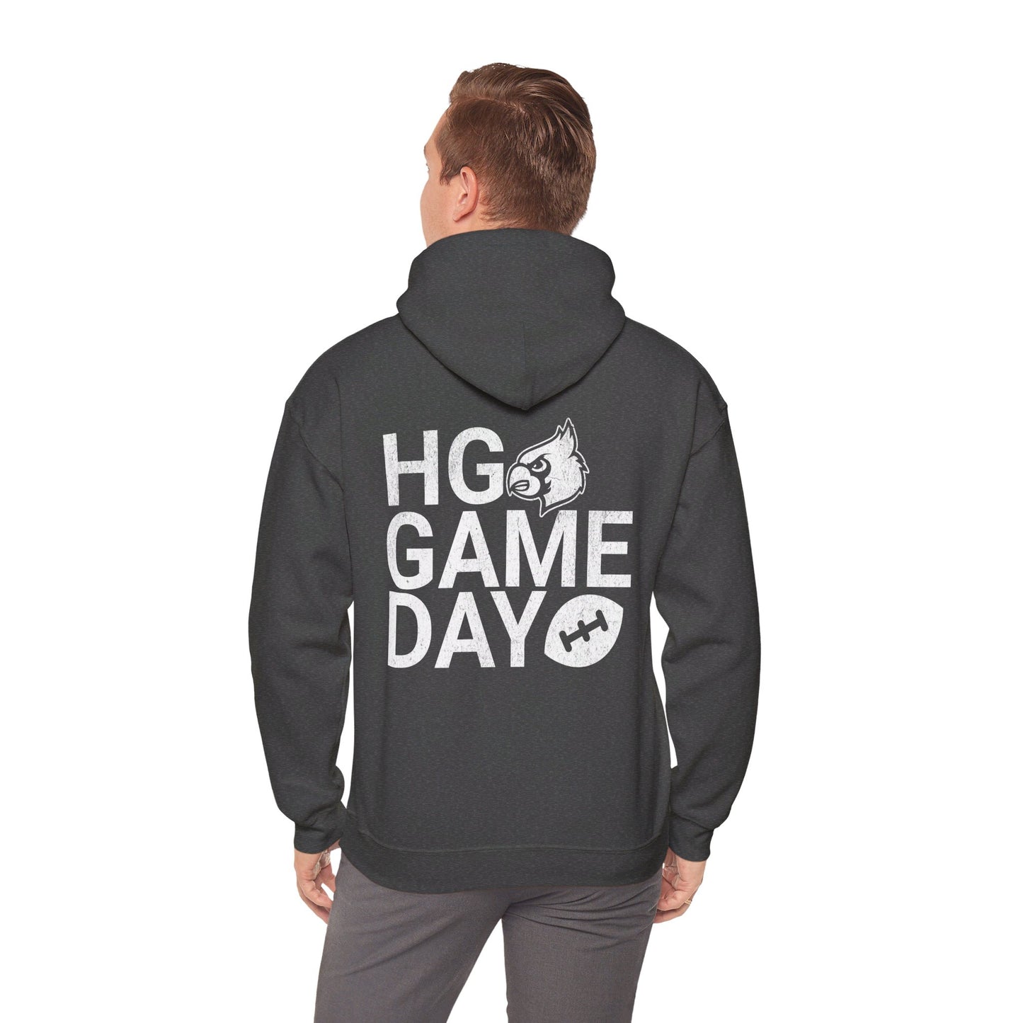 Vintage HG Game Day Football - Unisex Heavy Blend™ Hooded Sweatshirt