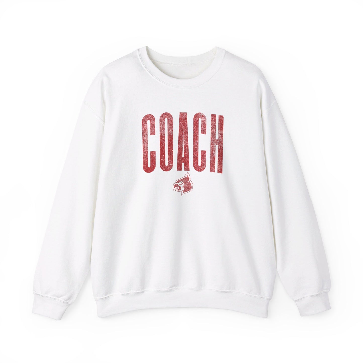 Vintage Cardinal Coach - Unisex Heavy Blend™ Crewneck Sweatshirt