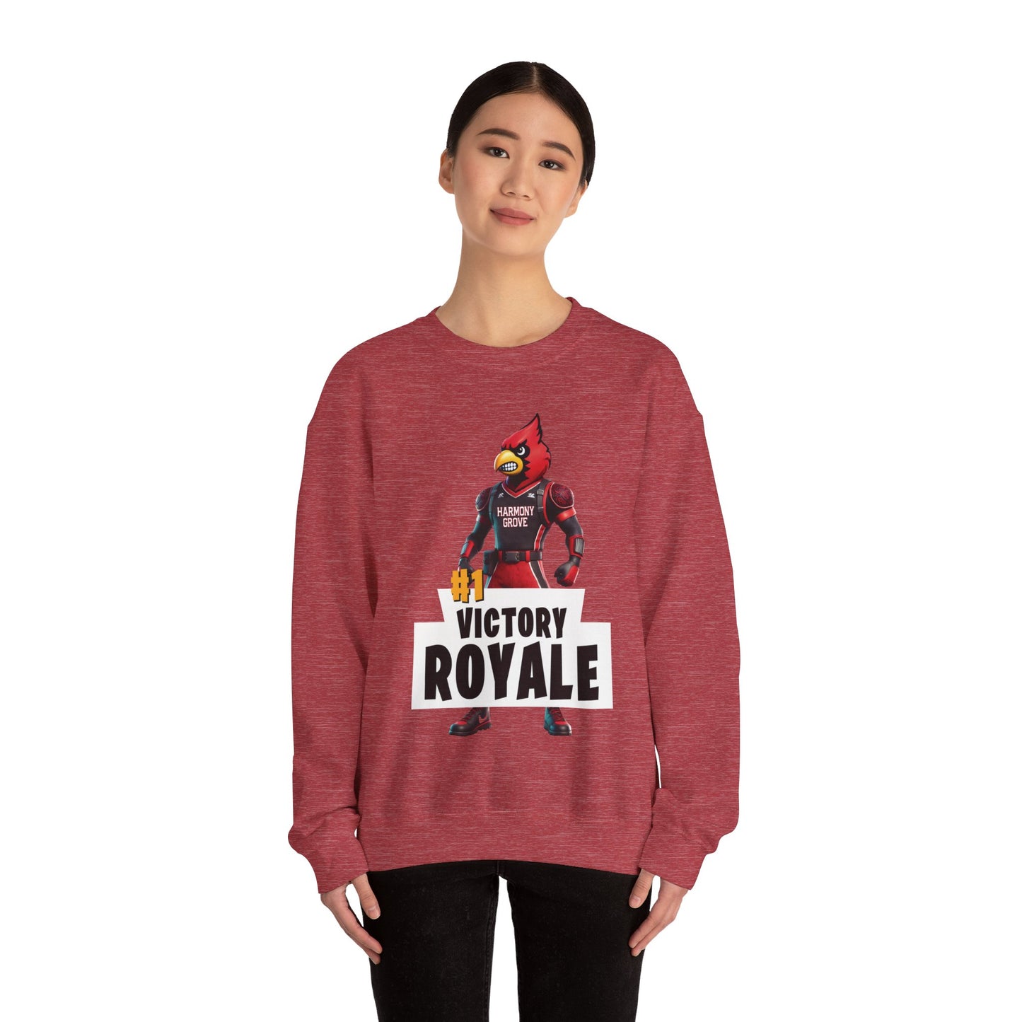 Harmony Grove Cardinals Victory Royale - Unisex Heavy Blend™ Crewneck Sweatshirt