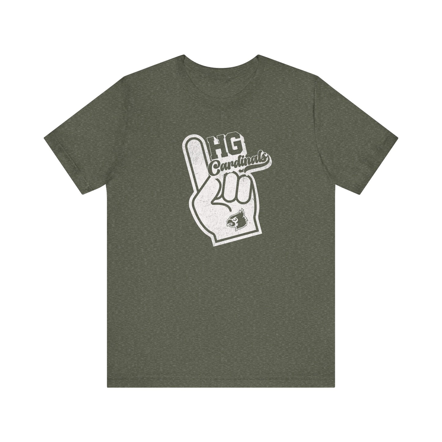 Vintage Foam Finger HG Cardinals - Bella + Canvas Short Sleeve Tee