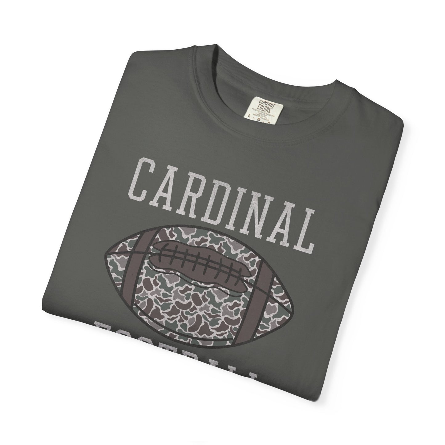 Old School Camo Distressed Football - Comfort Colors T Shirt