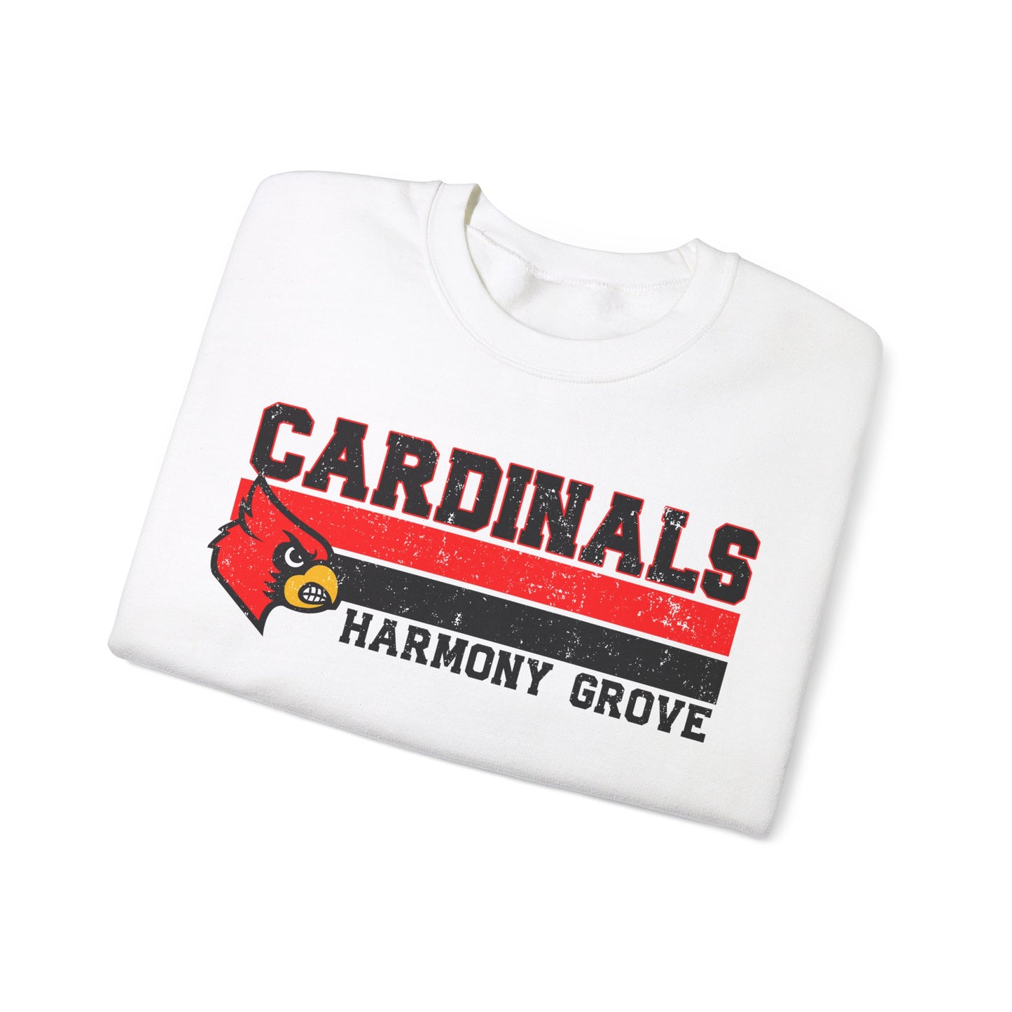 Cardinals Harmony Grove Stripe - Unisex Heavy Blend™ Crewneck Sweatshirt