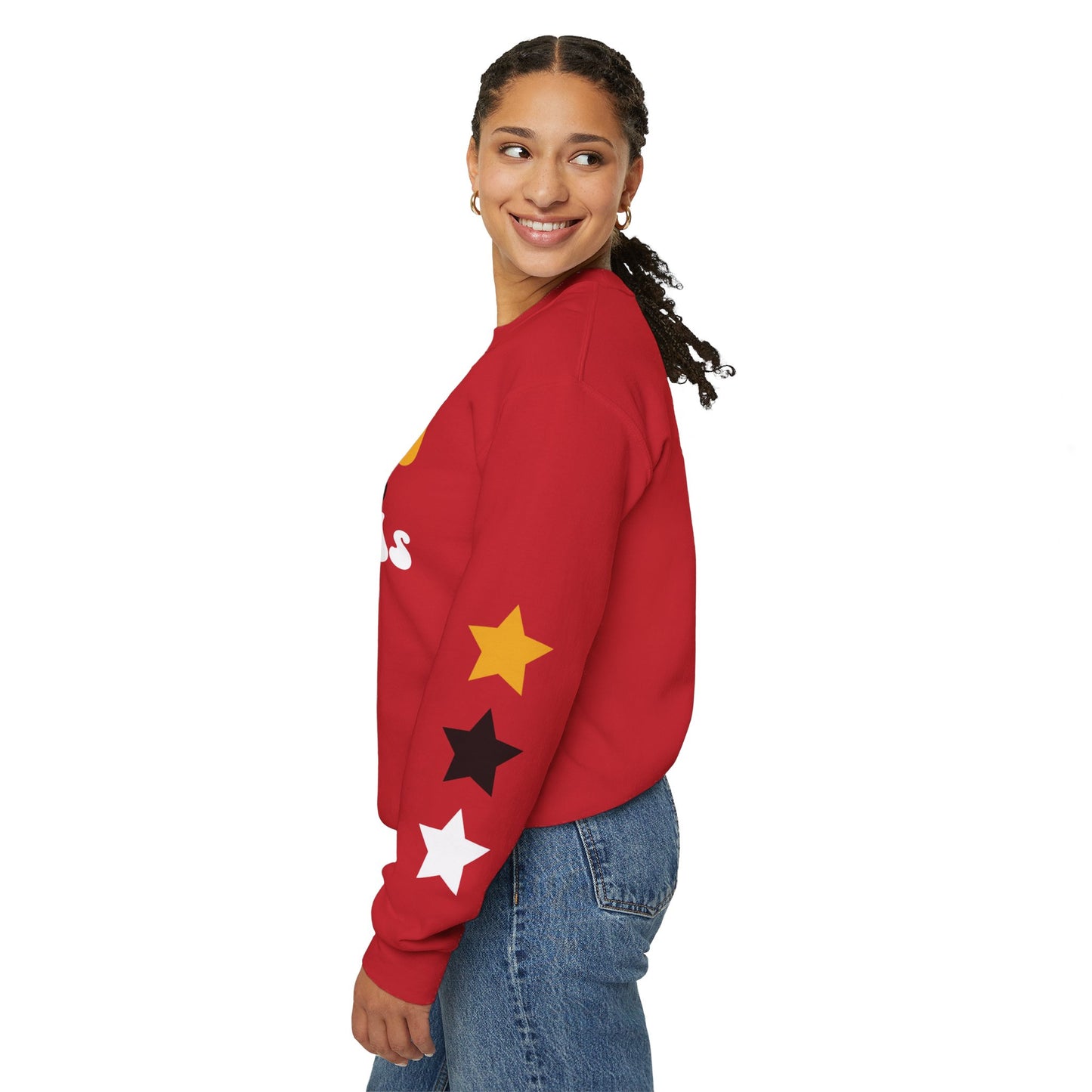 Harmony Grove Cardinals Star Sleeves - Unisex Heavy Blend™ Crewneck Sweatshirt