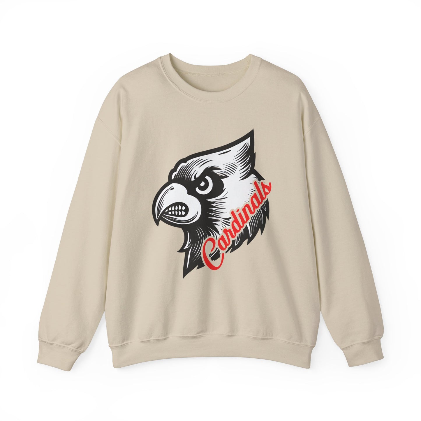 Cardinals Inset Text - Unisex Heavy Blend™ Crewneck Sweatshirt
