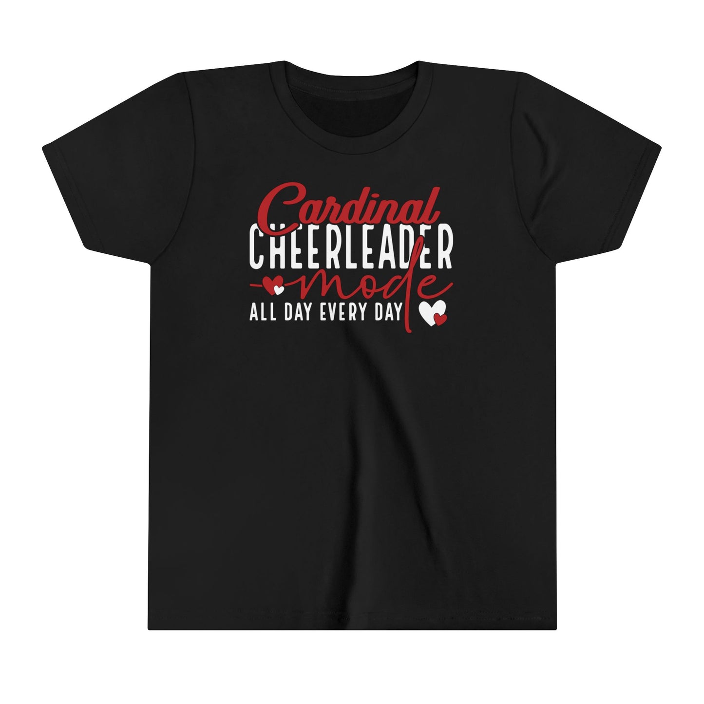 Cardinal Cheerleader Mode - Bella + Canvas Youth Tee