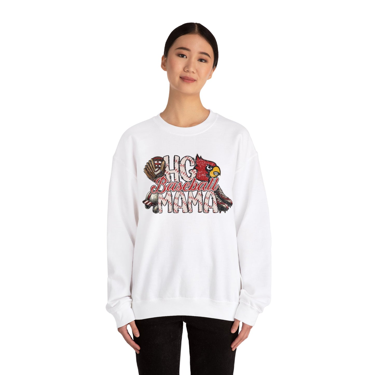 HG Baseball Mama - Unisex Heavy Blend™ Crewneck Sweatshirt