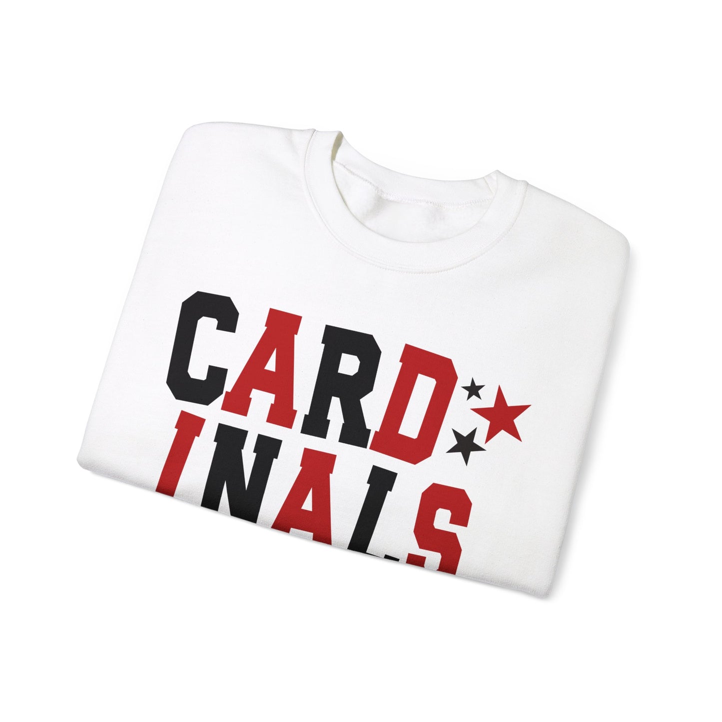 Cardinals Nation with Star Sleeves - Unisex Heavy Blend™ Crewneck Sweatshirt