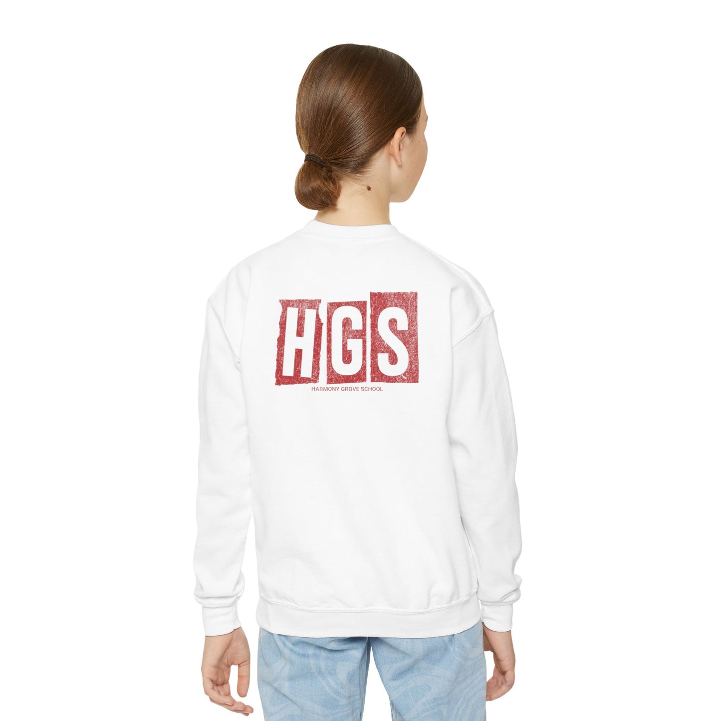 Vintage Cardinals + HGS - Youth Crew Sweatshirt