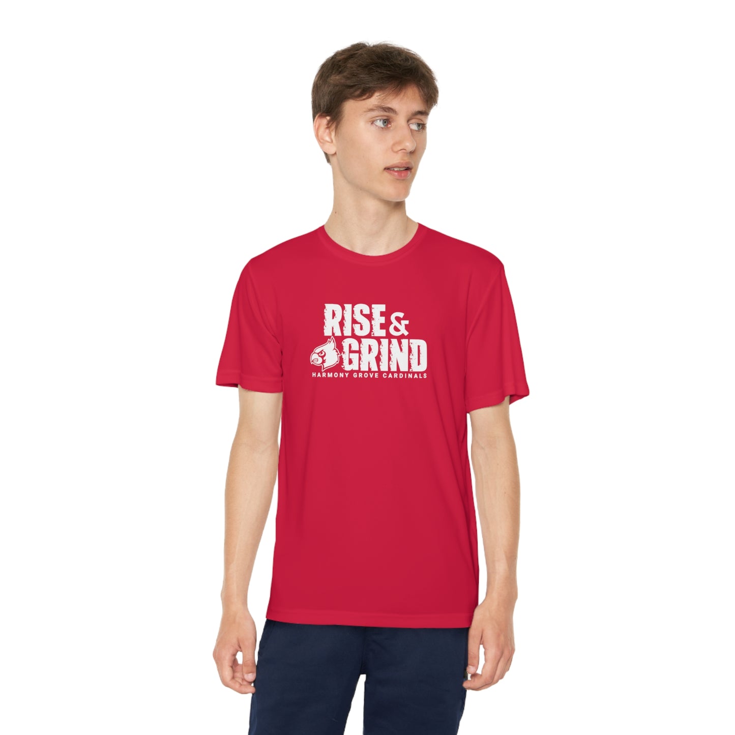 Vintage Rise and Grind - Youth Sport-Tek® Competitor™ Tee