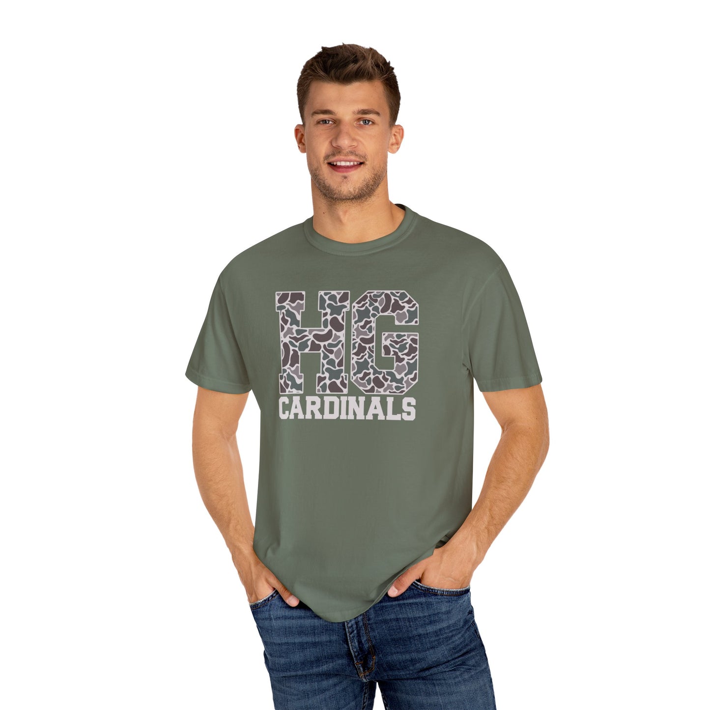 Old School Camo HG Cardinals - Comfort Colors T Shirt