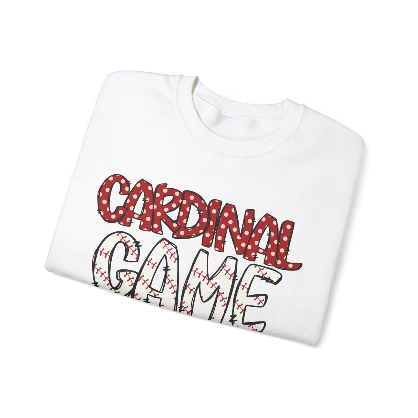 Cardinal Baseball Game Day - Unisex Heavy Blend™ Crewneck Sweatshirt