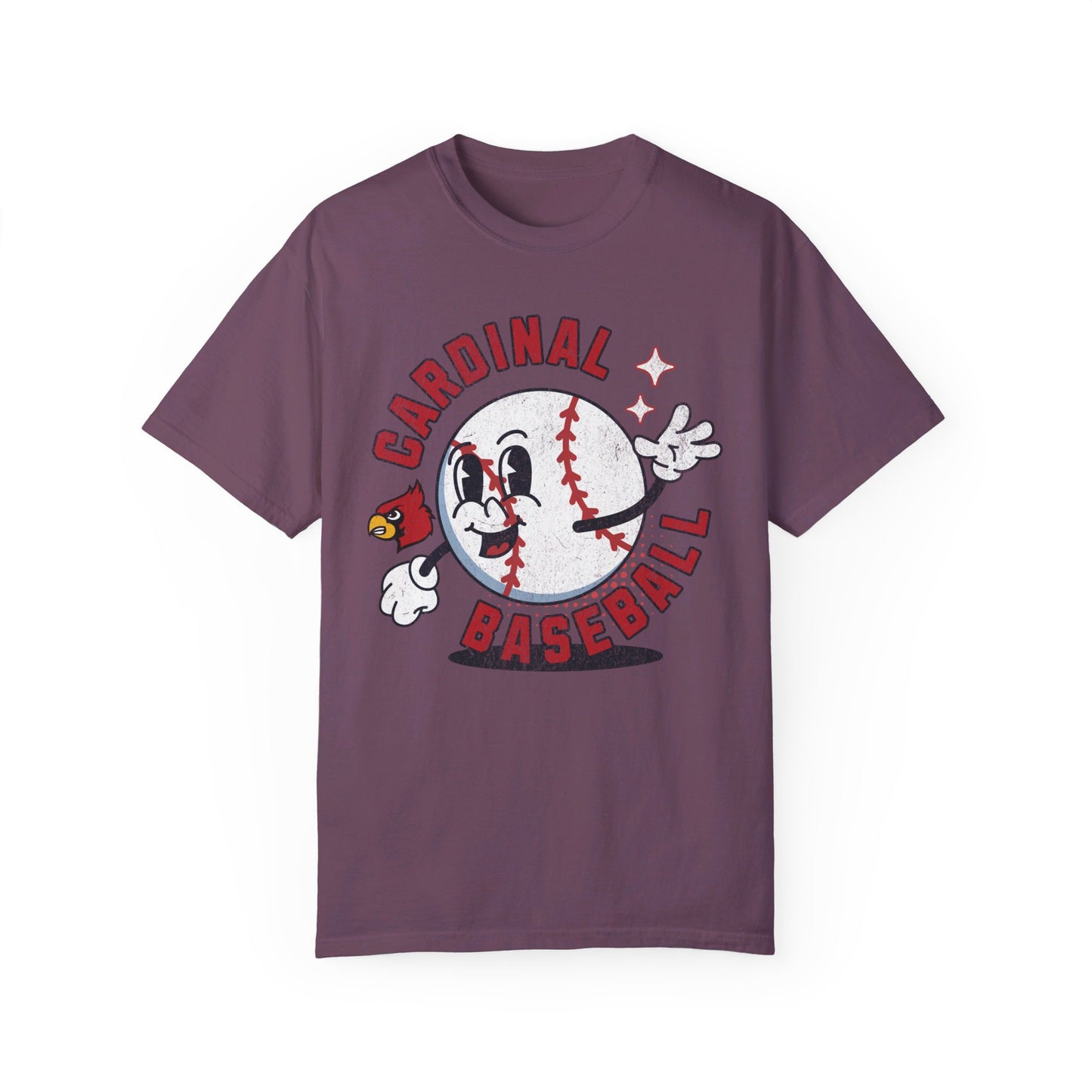 Retro Cardinal Baseball - Comfort Colors T-shirt