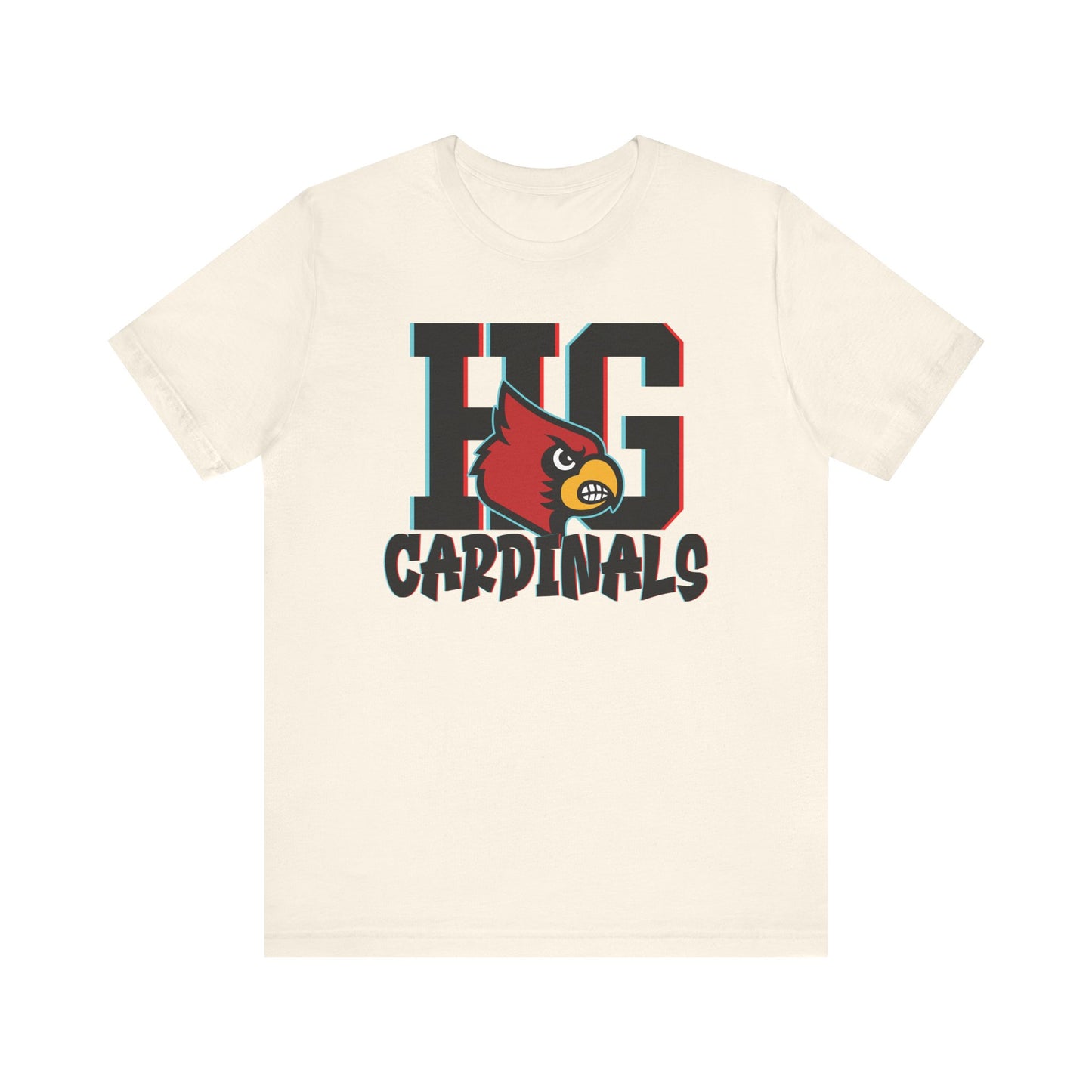 HG Cardinals 3D Shadow - Bella + Canvas Short Sleeve Tee