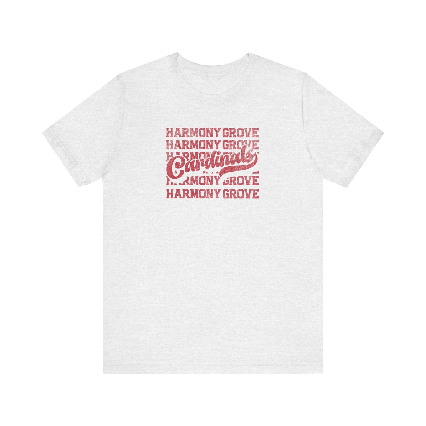 Vintage Harmony Grove Cardinals - Bella + Canvas Short Sleeve Tee
