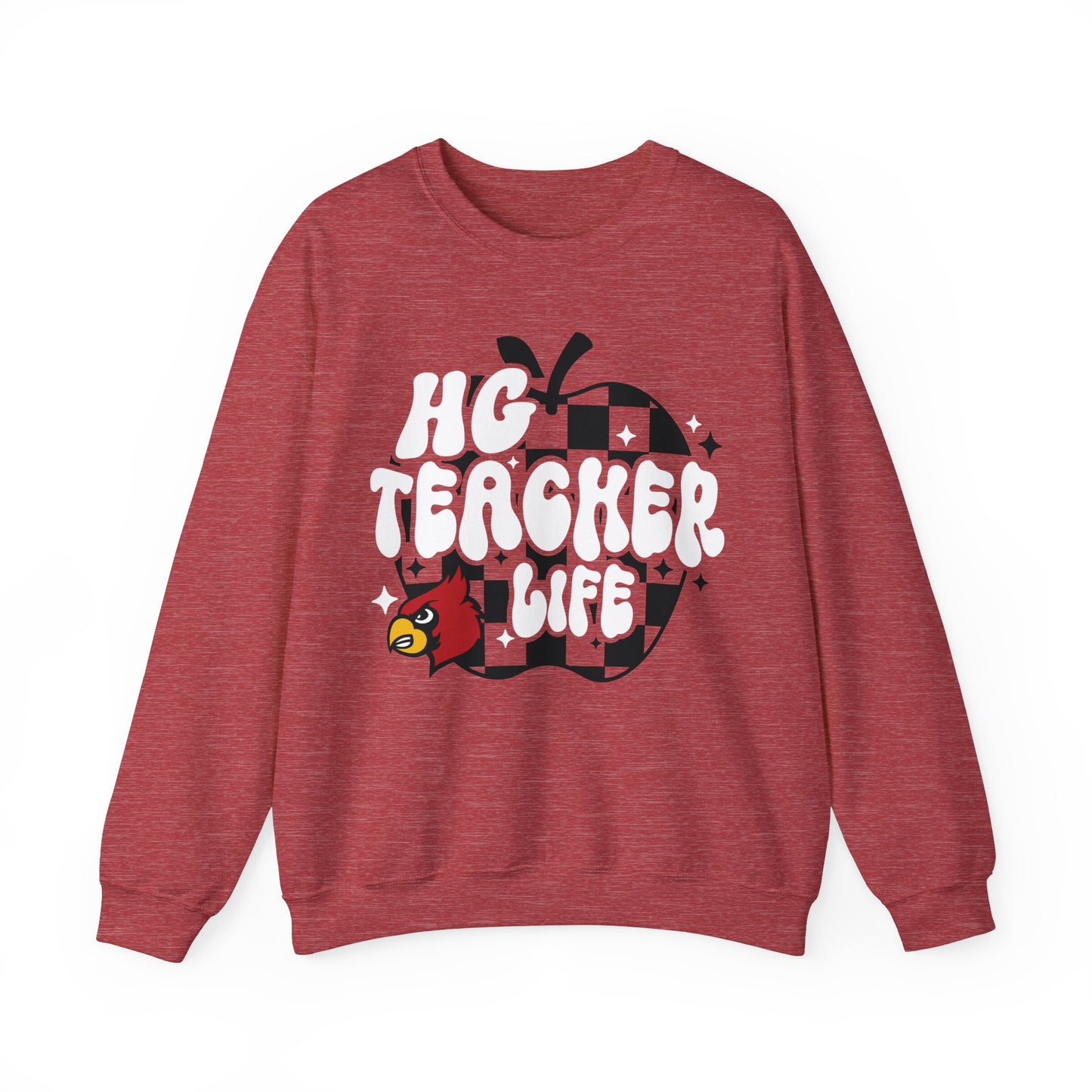 HG Teacher Life Apple - Unisex Heavy Blend™ Crewneck Sweatshirt