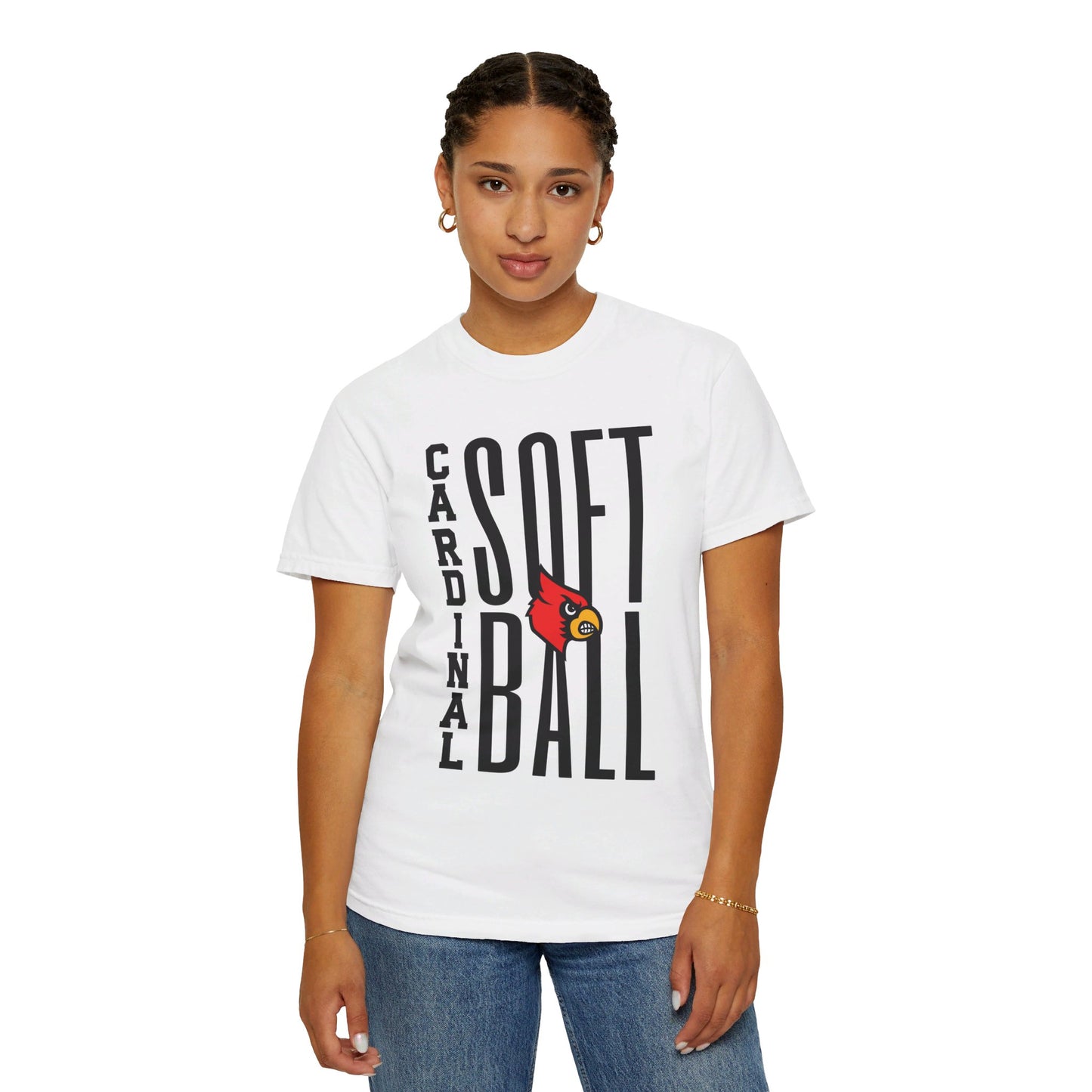 Cardinal Softball - Comfort Colors T-shirt