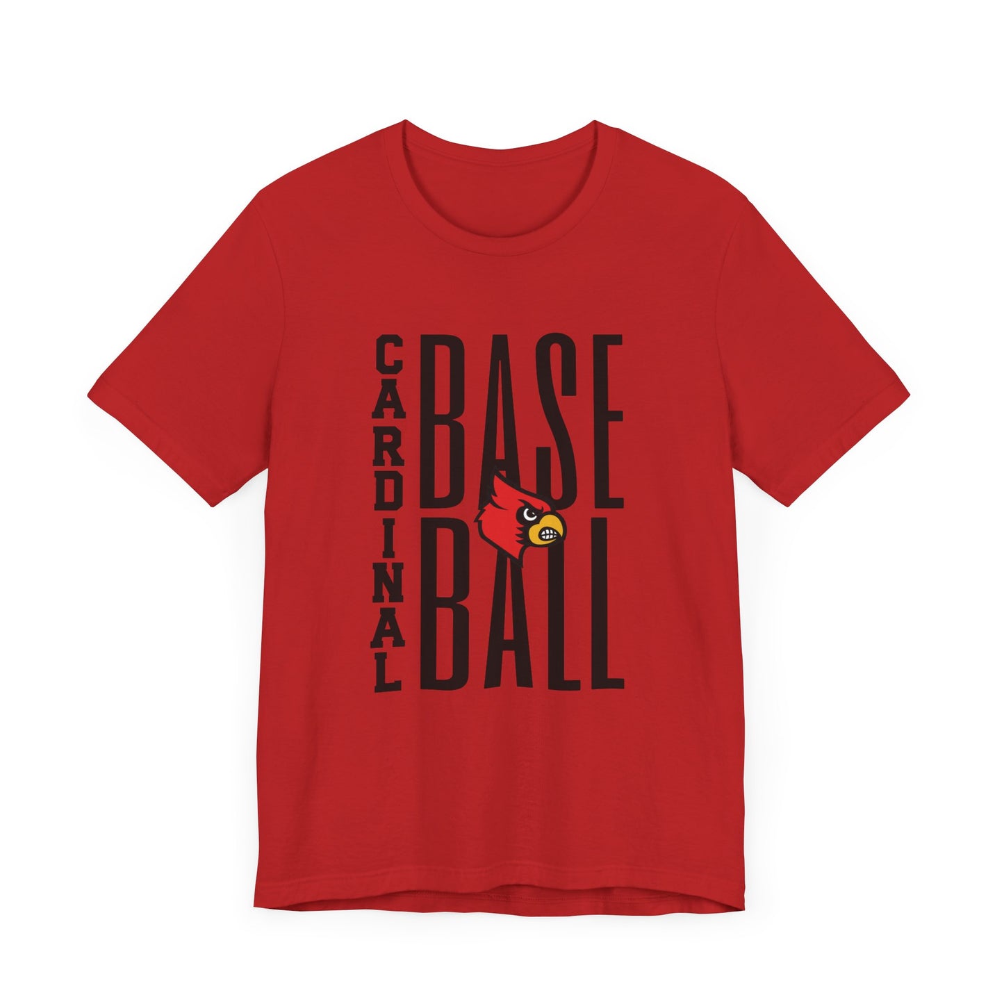 Cardinal Baseball - Bella + Canvas Short Sleeve Tee