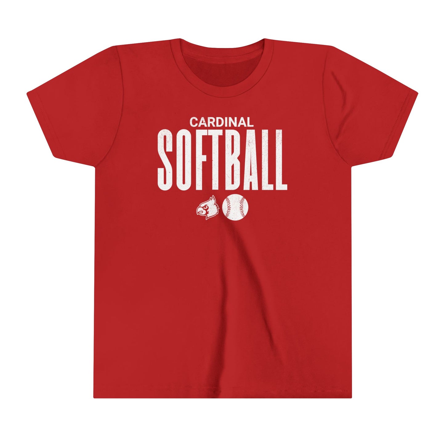 Copy of Vintage Cardinal Baseball Plate - Bella + Canvas Youth Tee