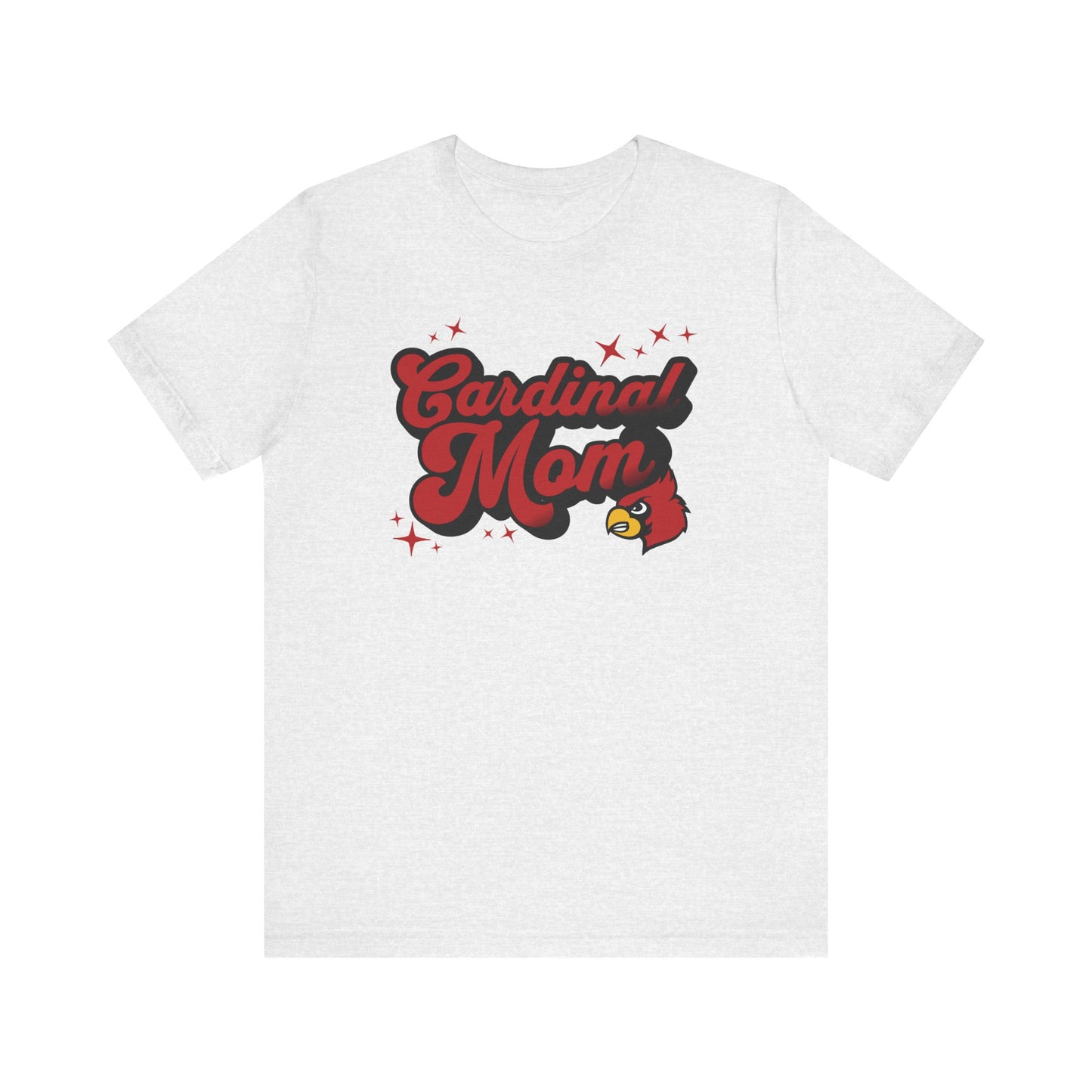 Groovy Cardinal Mom - Bella + Canvas Short Sleeve Tee