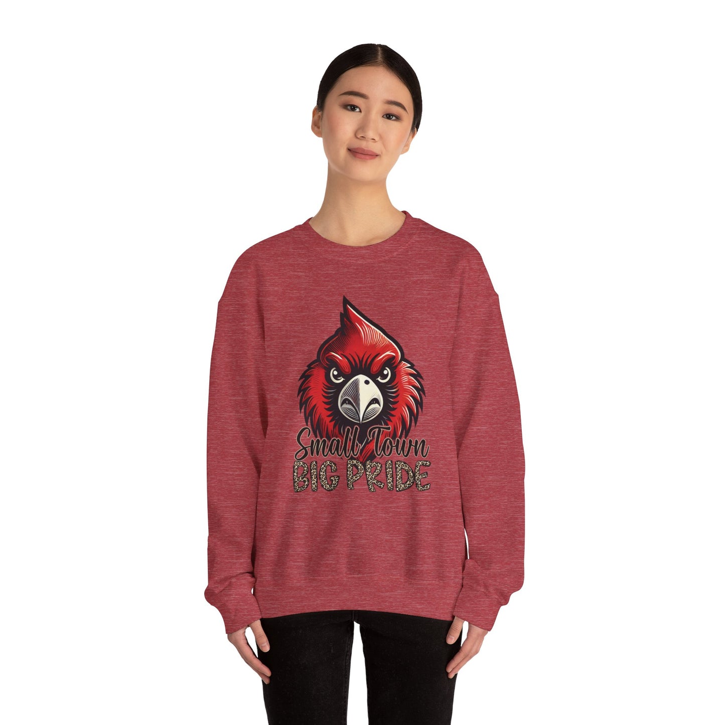 Cardinal Small Town Big Pride - Unisex Heavy Blend™ Crewneck Sweatshirt