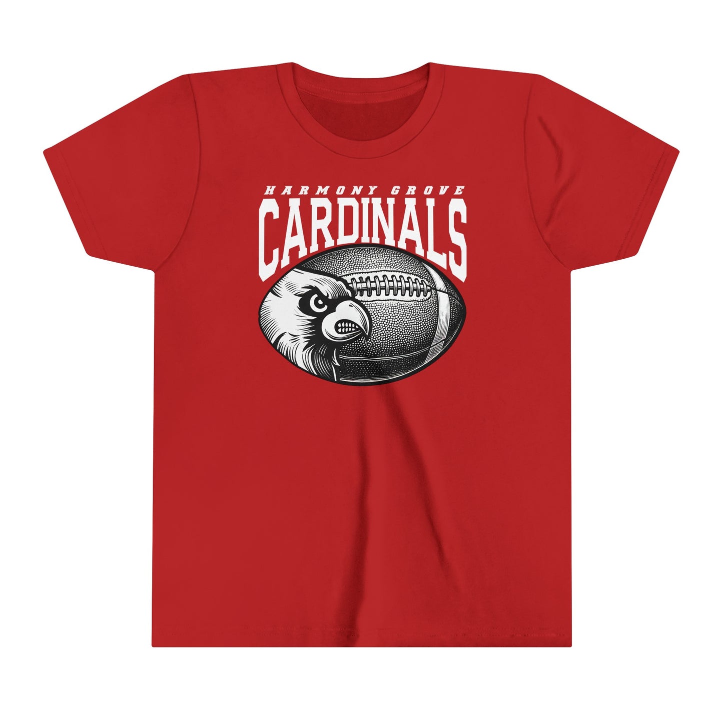 Harmony Grove Football Cardinal - Bella + Canvas Youth Tee
