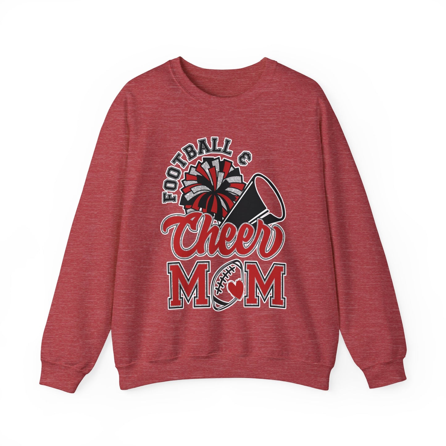 Football and Cheer Mom - Unisex Heavy Blend™ Crewneck Sweatshirt