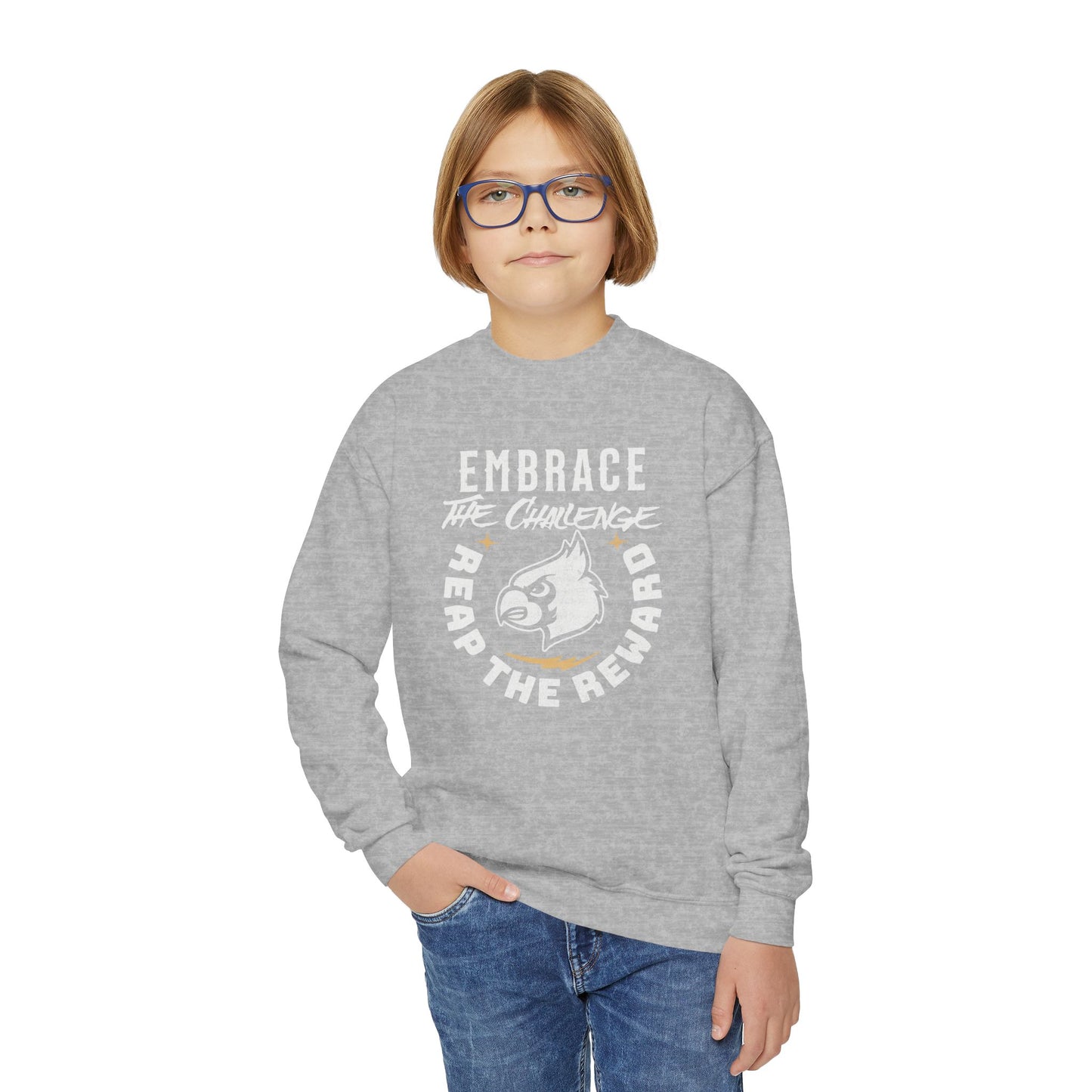 Embrace the Challenge - Youth Crew Sweatshirt