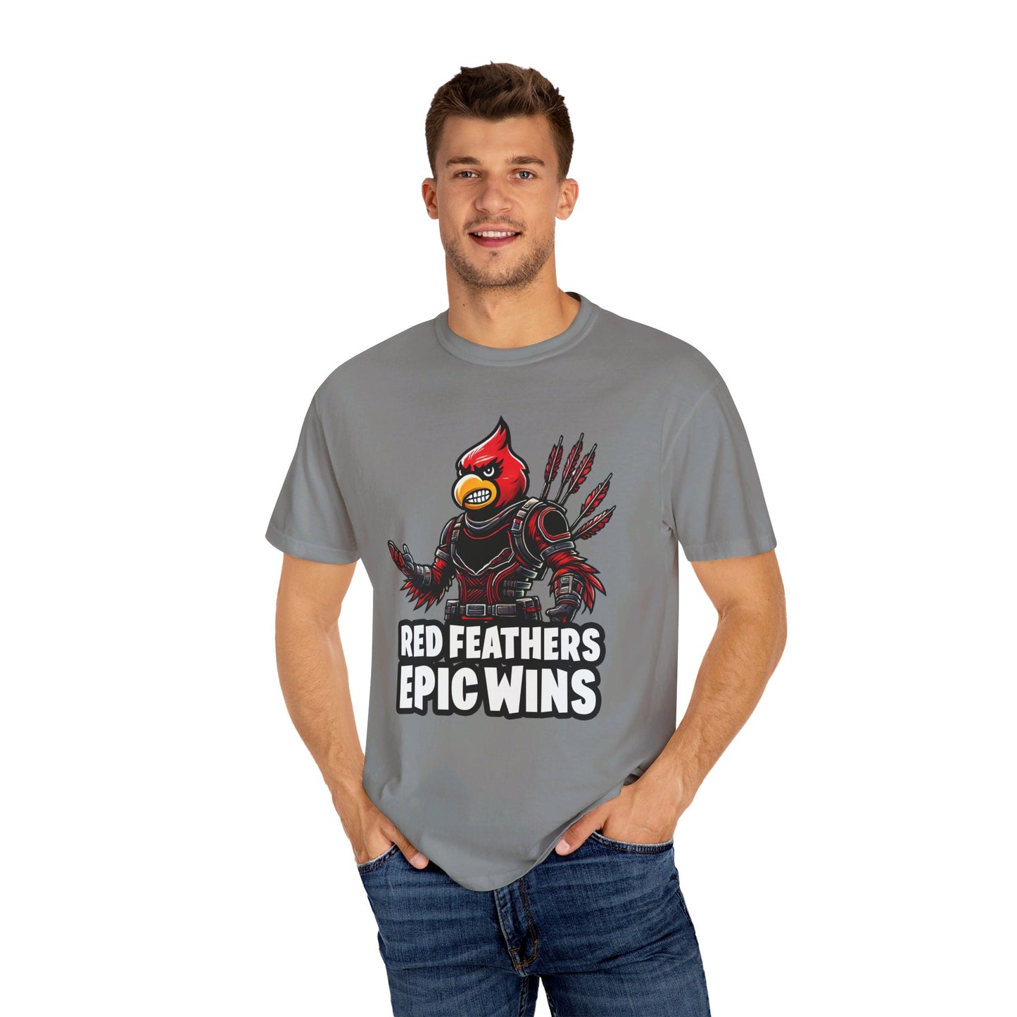 Red Feathers Epic Wins - Comfort Colors T-shirt