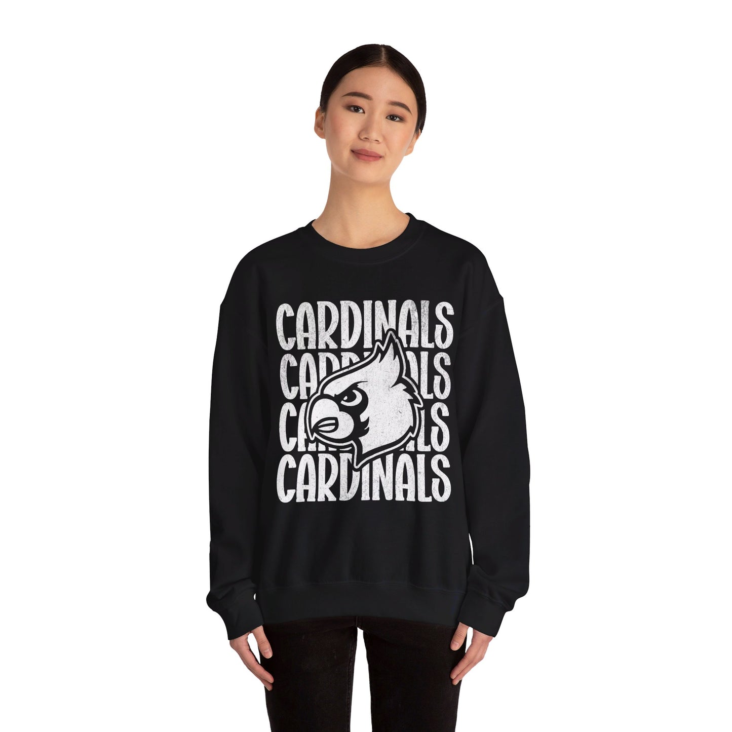 Vintage Cardinals 4 - Unisex Heavy Blend™ Crewneck Sweatshirt