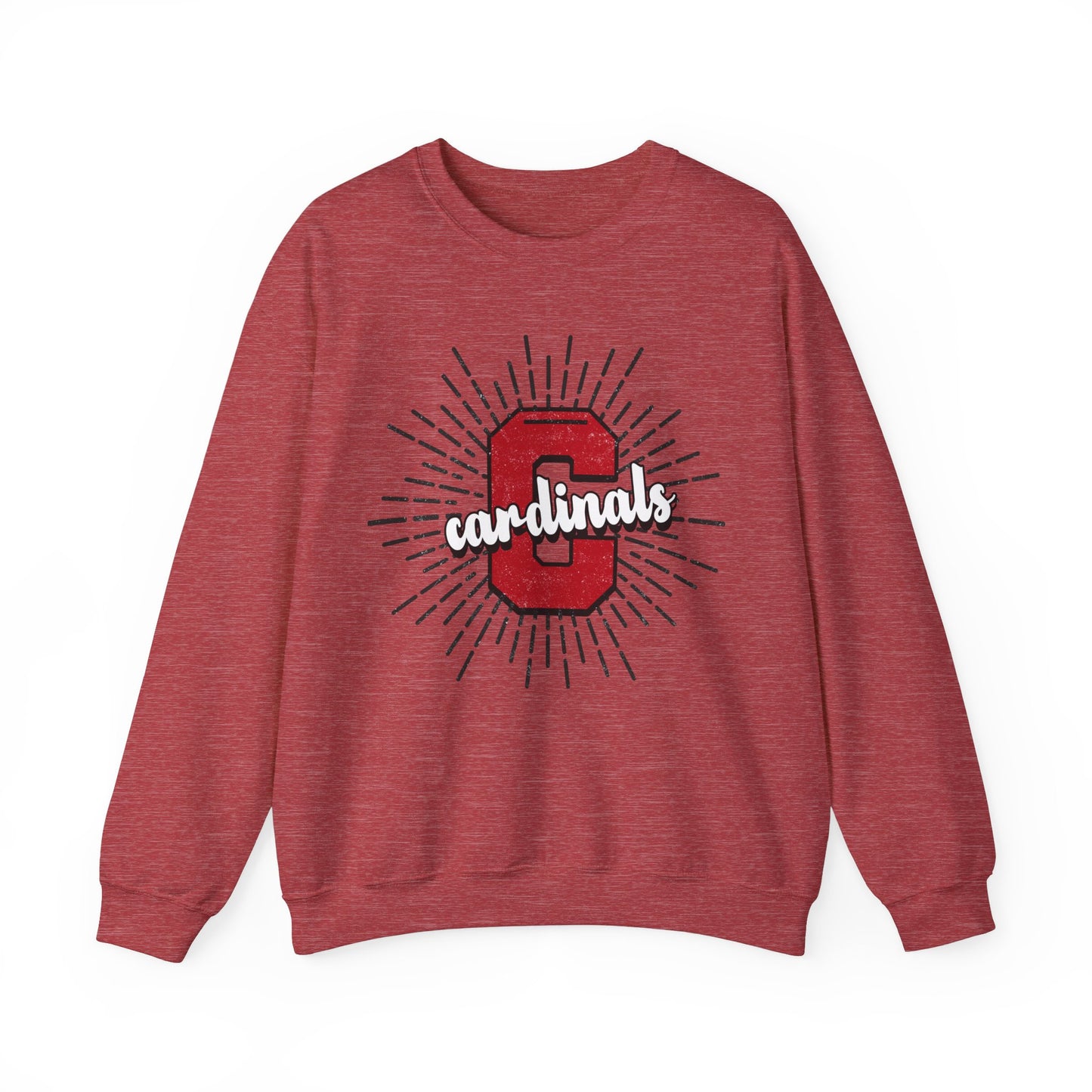 Cardinal Sunburst - Unisex Heavy Blend™ Crewneck Sweatshirt