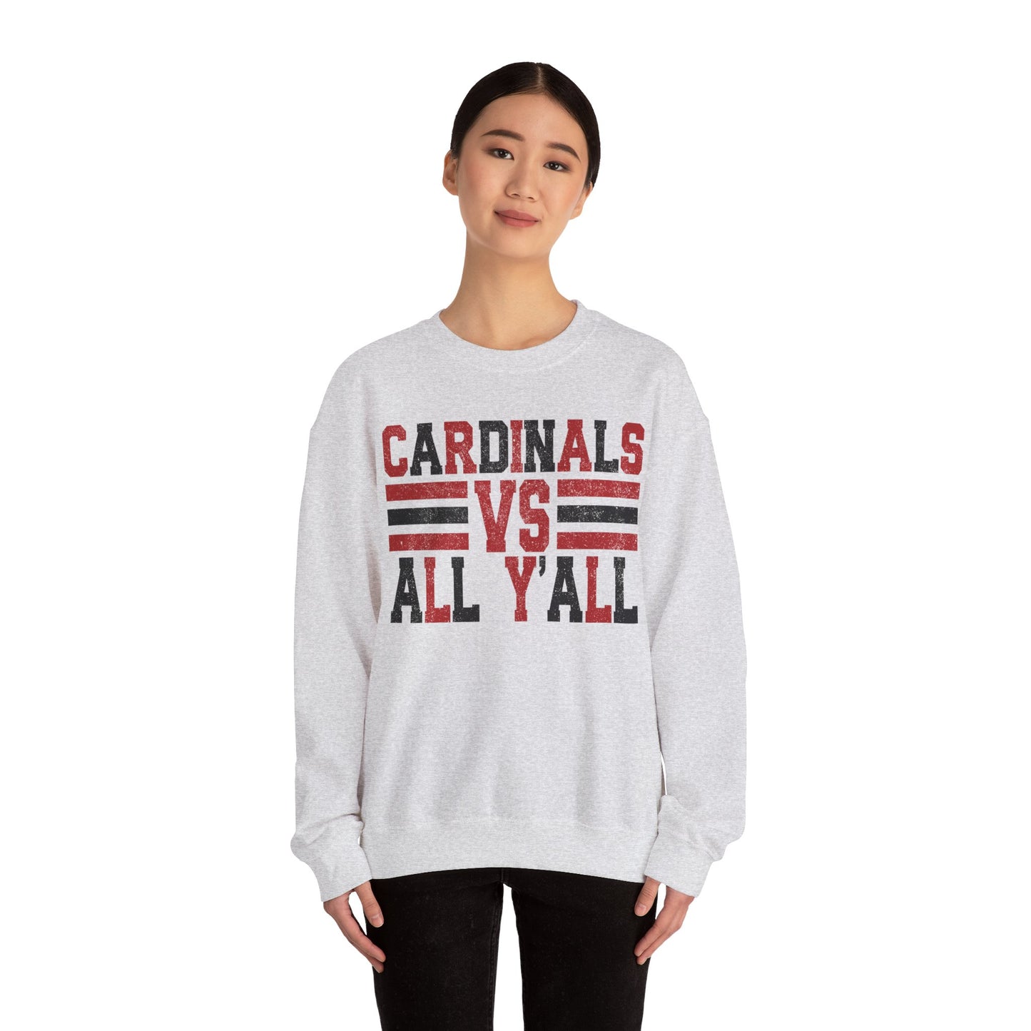 Cardinals VS All Y'all - Unisex Heavy Blend™ Crewneck Sweatshirt
