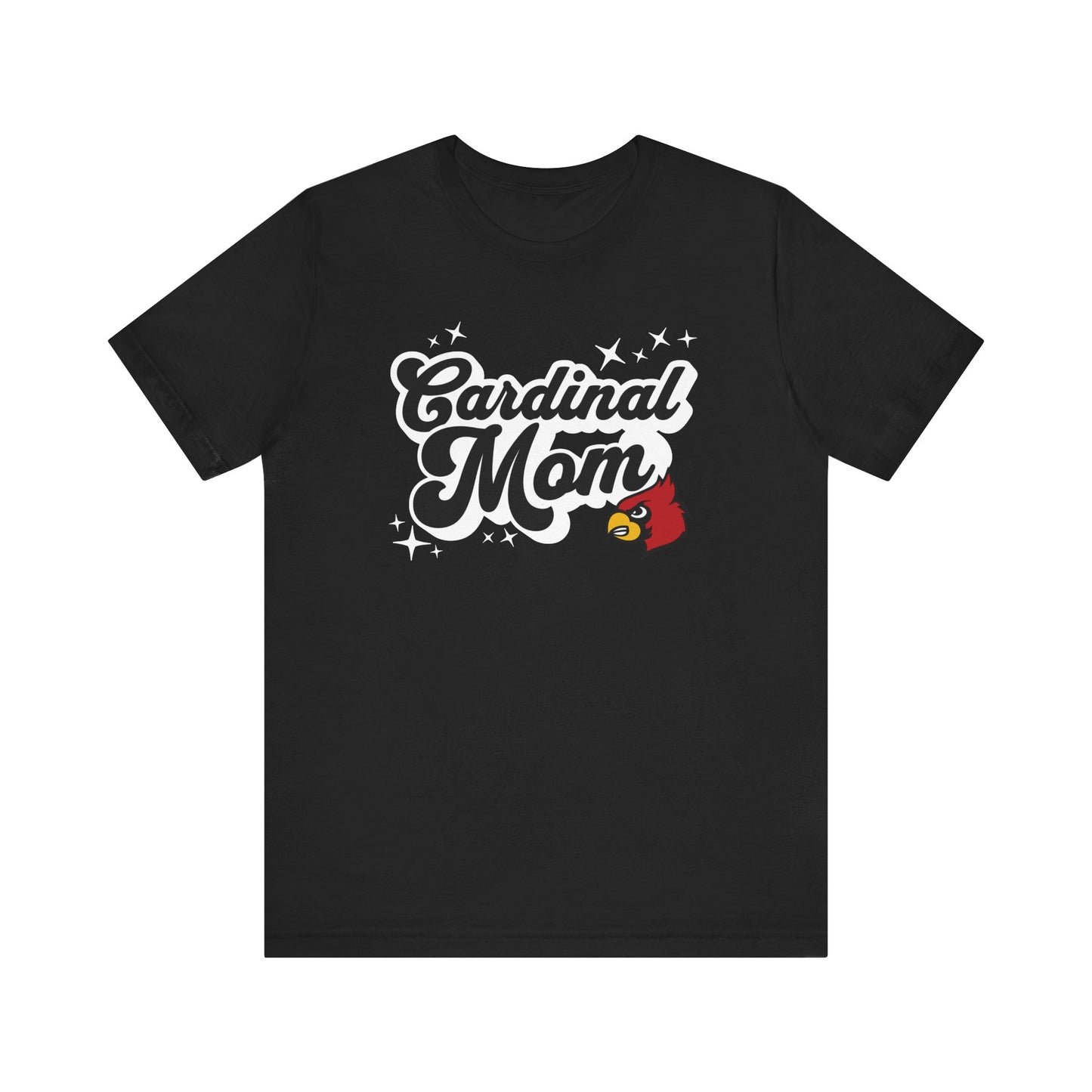 Groovy Cardinal Mom - Bella + Canvas Short Sleeve Tee