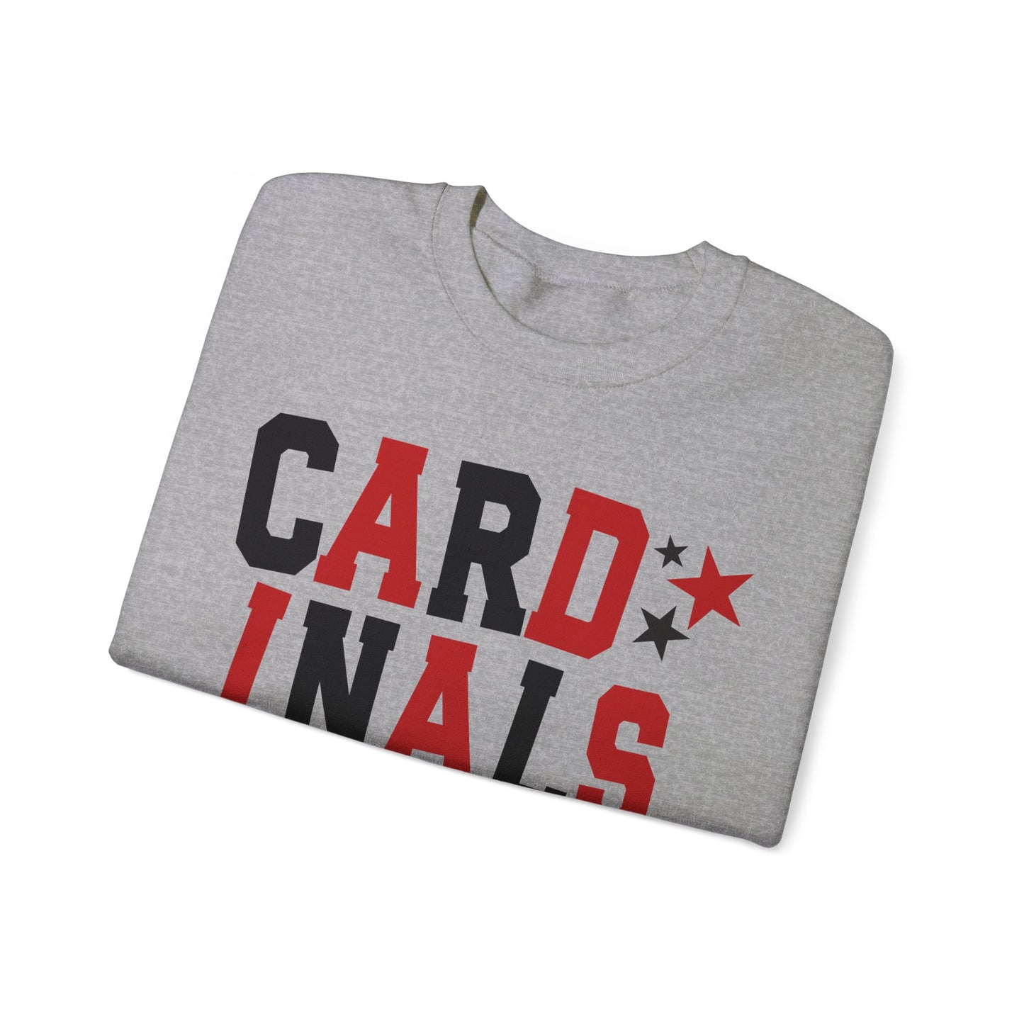 Cardinals Nation with Star Sleeves - Unisex Heavy Blend™ Crewneck Sweatshirt