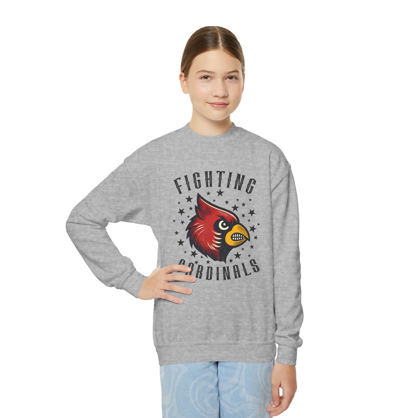 Fighting Cardinals - Youth Crew Sweatshirt
