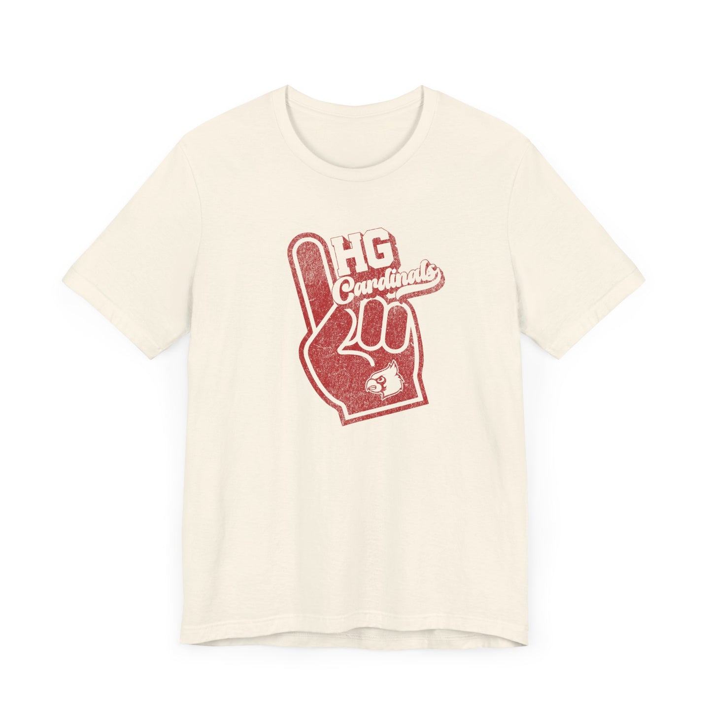 Vintage Foam Finger HG Cardinals - Bella + Canvas Short Sleeve Tee