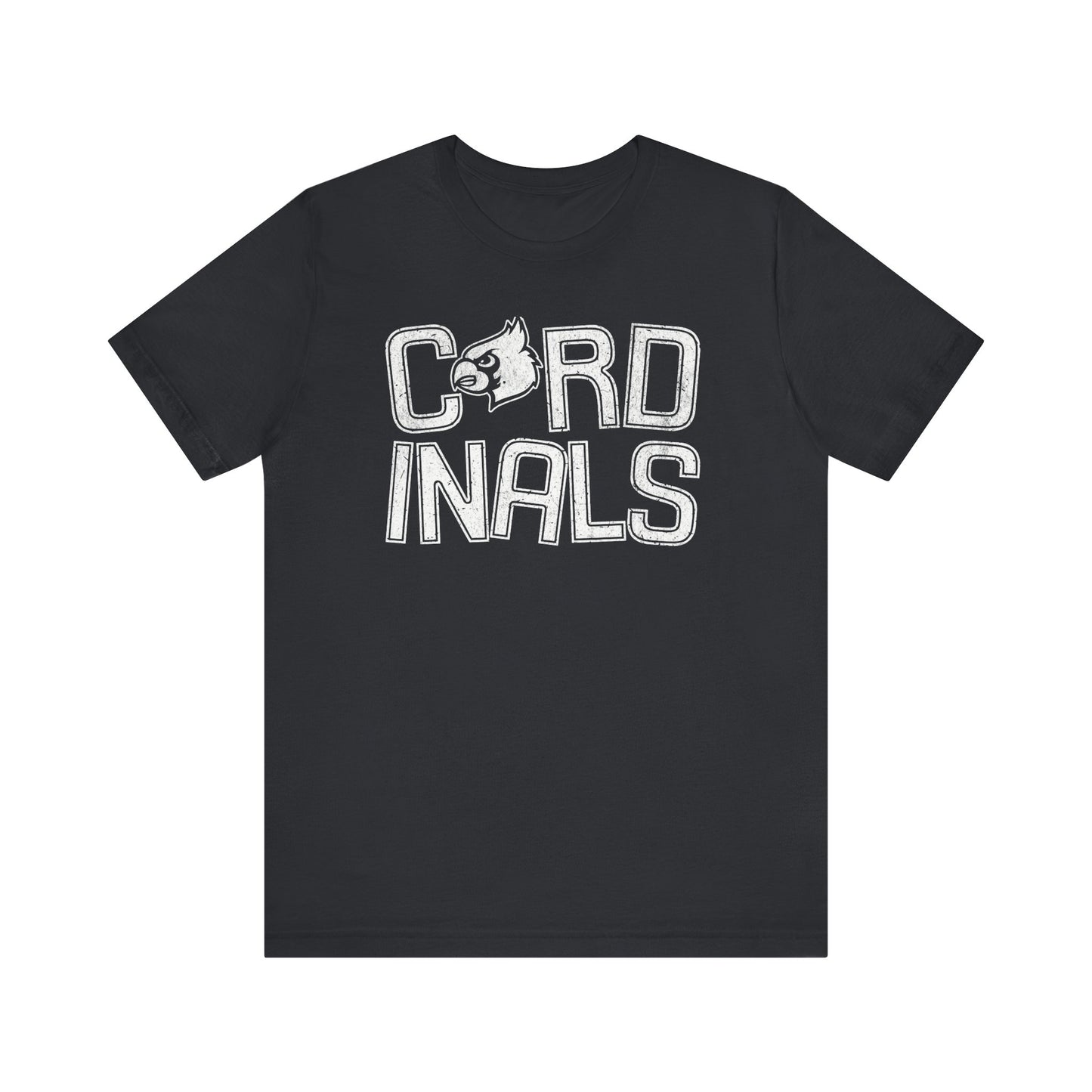 Vintage Cardinals Slanted - Bella + Canvas Short Sleeve Tee