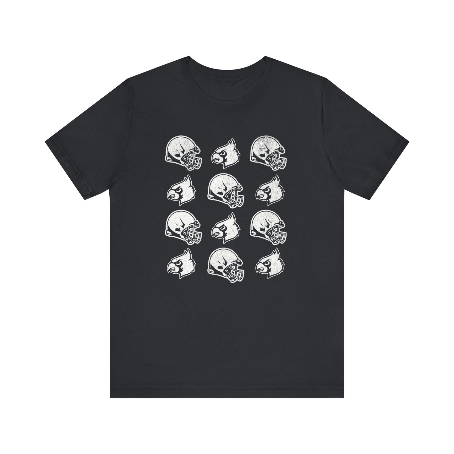 Vintage Helmets and Cardinals - Bella + Canvas Short Sleeve Tee