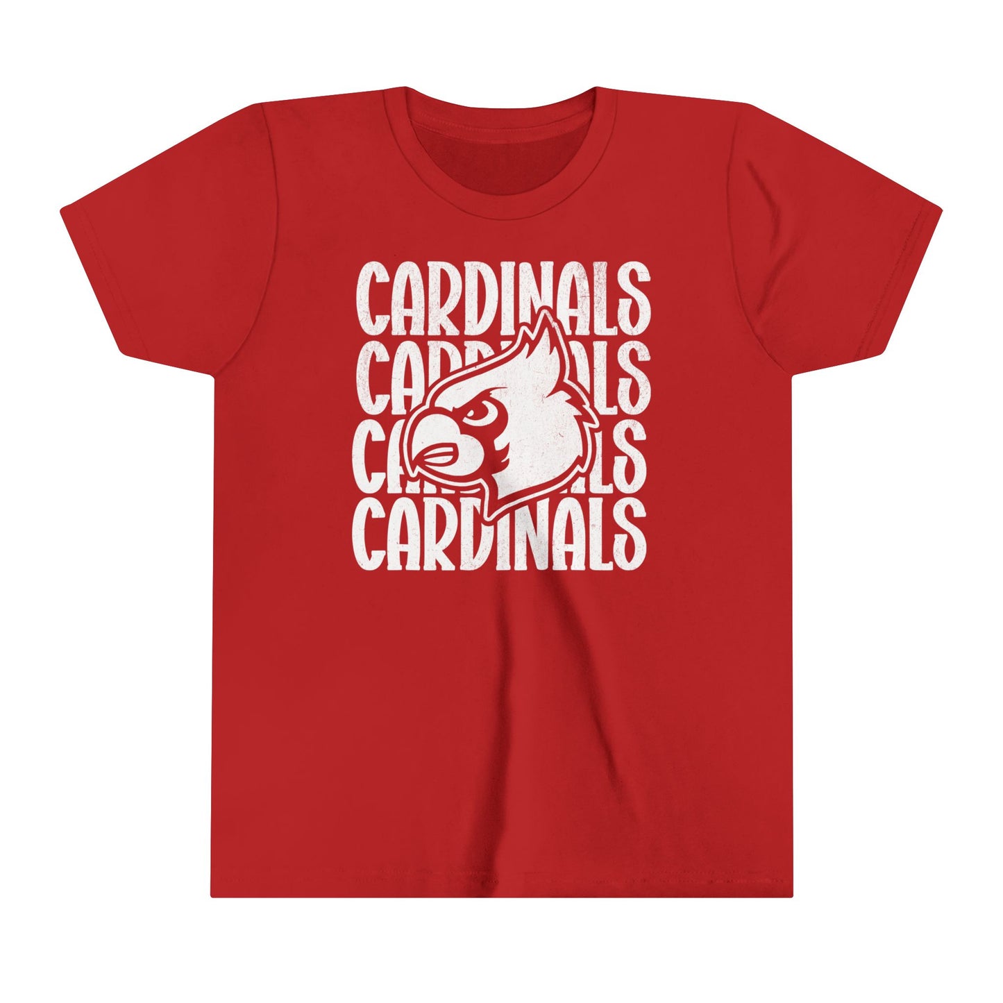 Vintage Cardinal 4 - Bella + Canvas Youth Tee