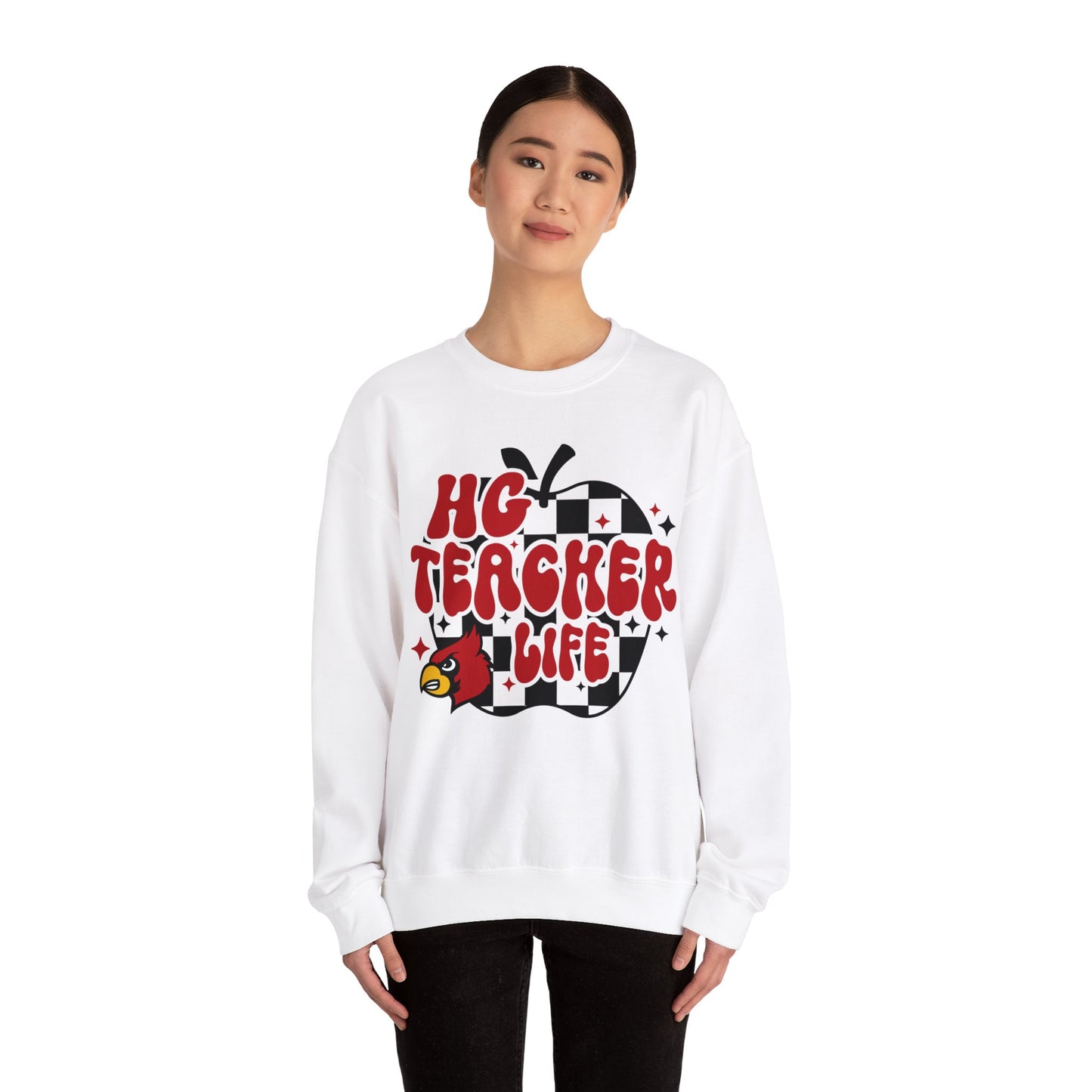 HG Teacher Life Apple - Unisex Heavy Blend™ Crewneck Sweatshirt