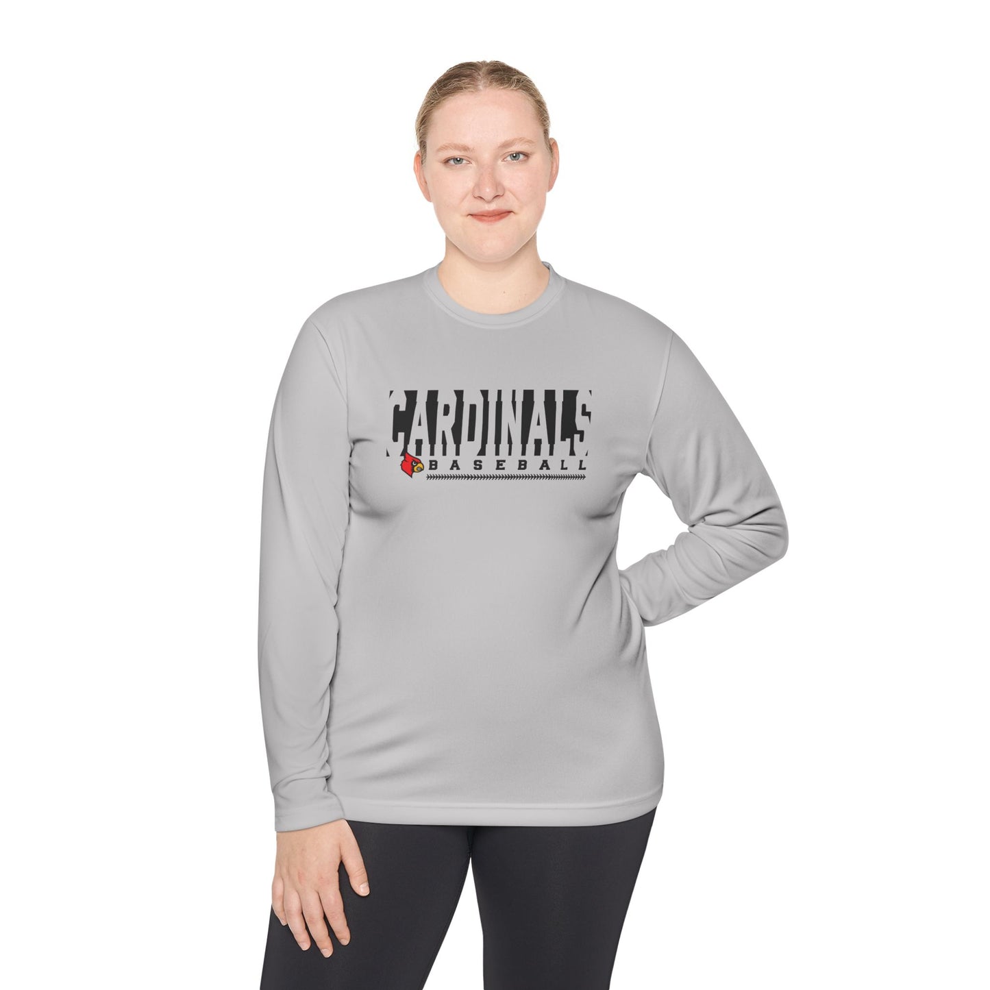 Cardinals Baseball Inset - Dryfit Long Sleeve Tee