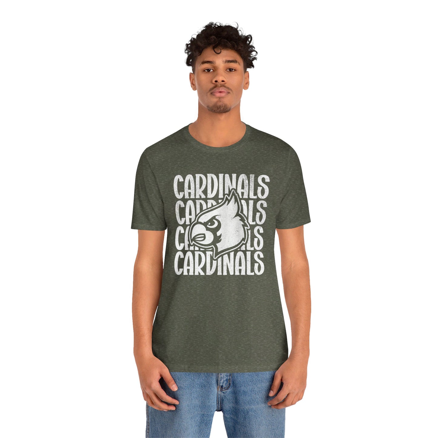 Vintage Cardinal 4 - Bella + Canvas Short Sleeve Tee