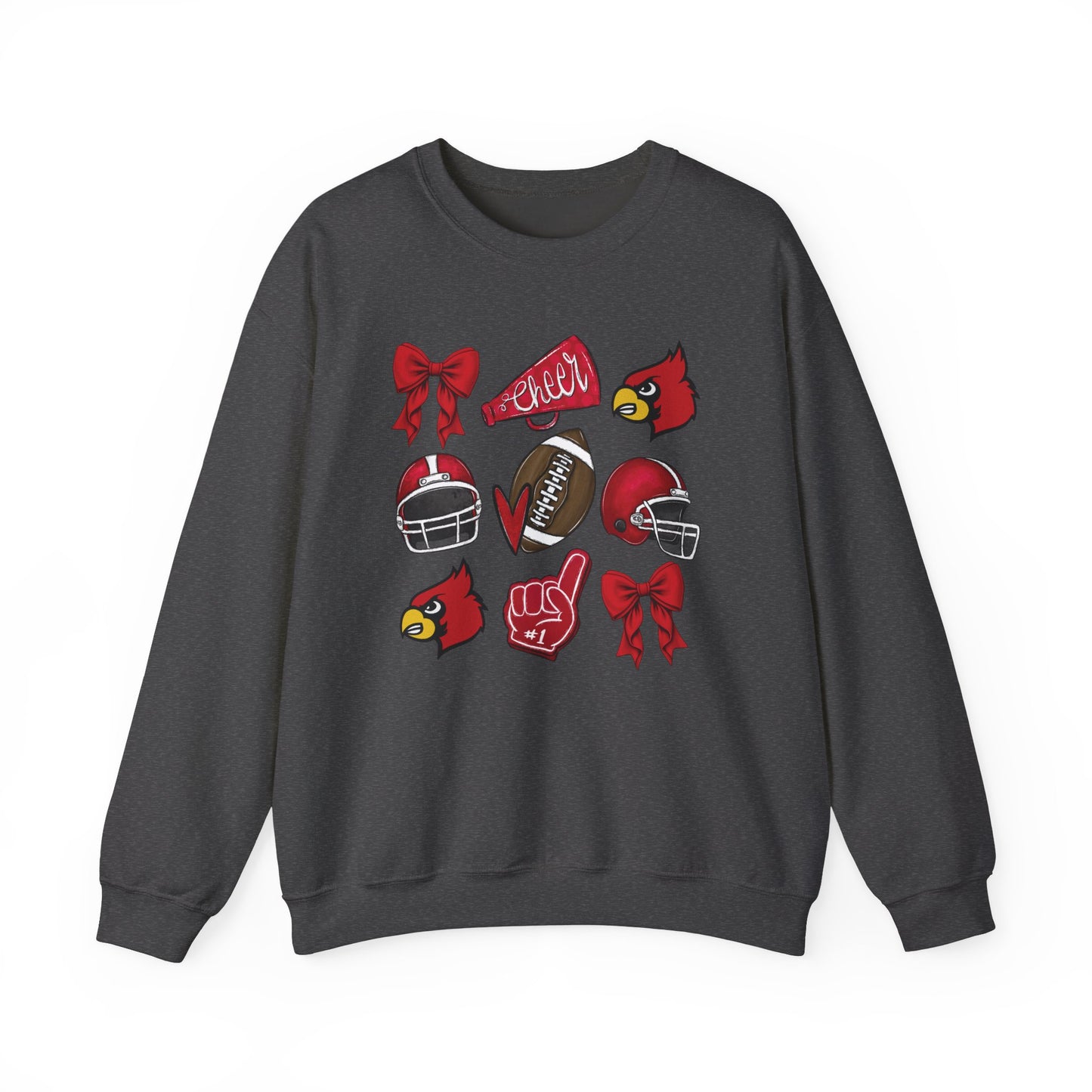 Football and Cheer Coquette - Unisex Heavy Blend™ Crewneck Sweatshirt