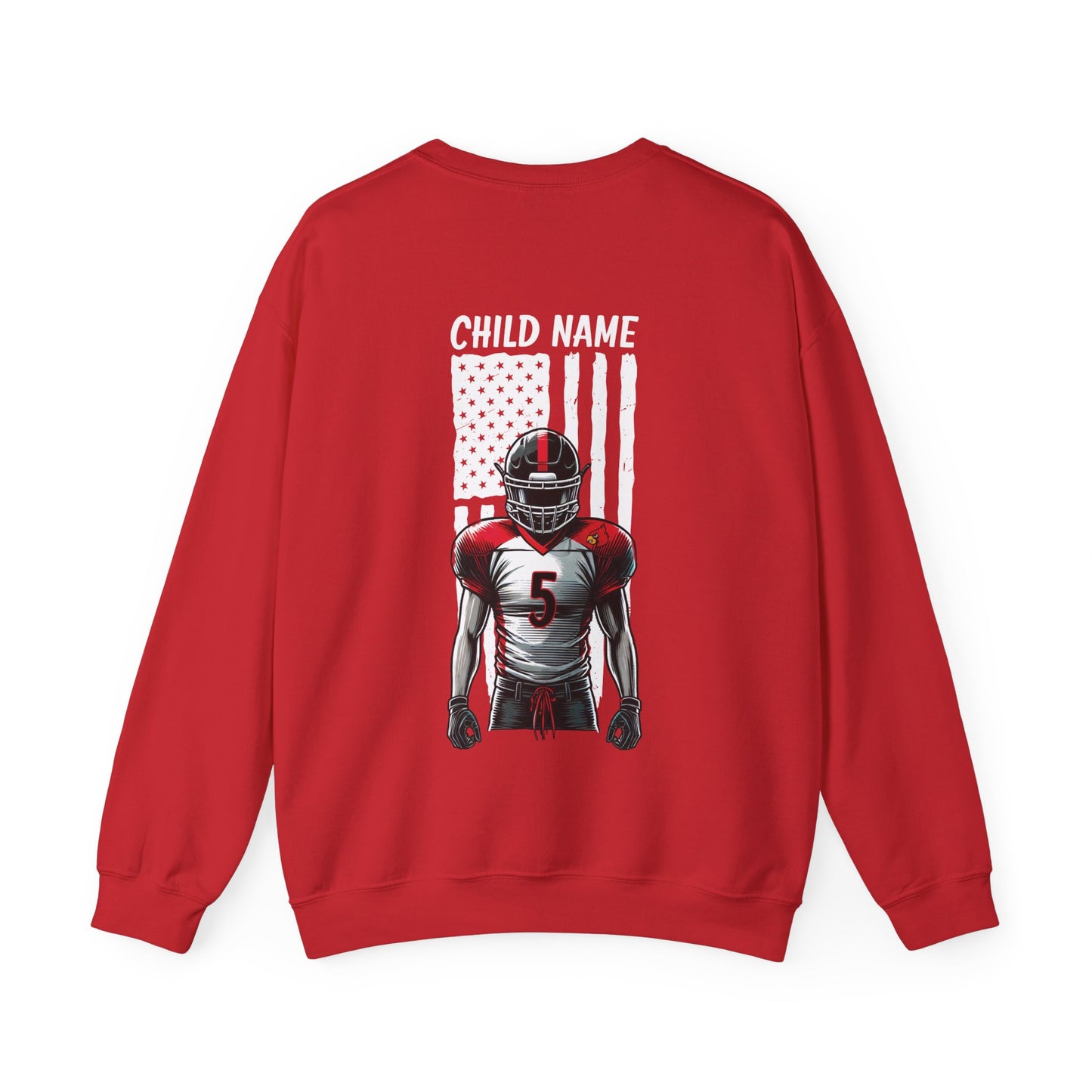 Football Dad Custom Player Name and Number - Unisex Heavy Blend™ Crewneck Sweatshirt