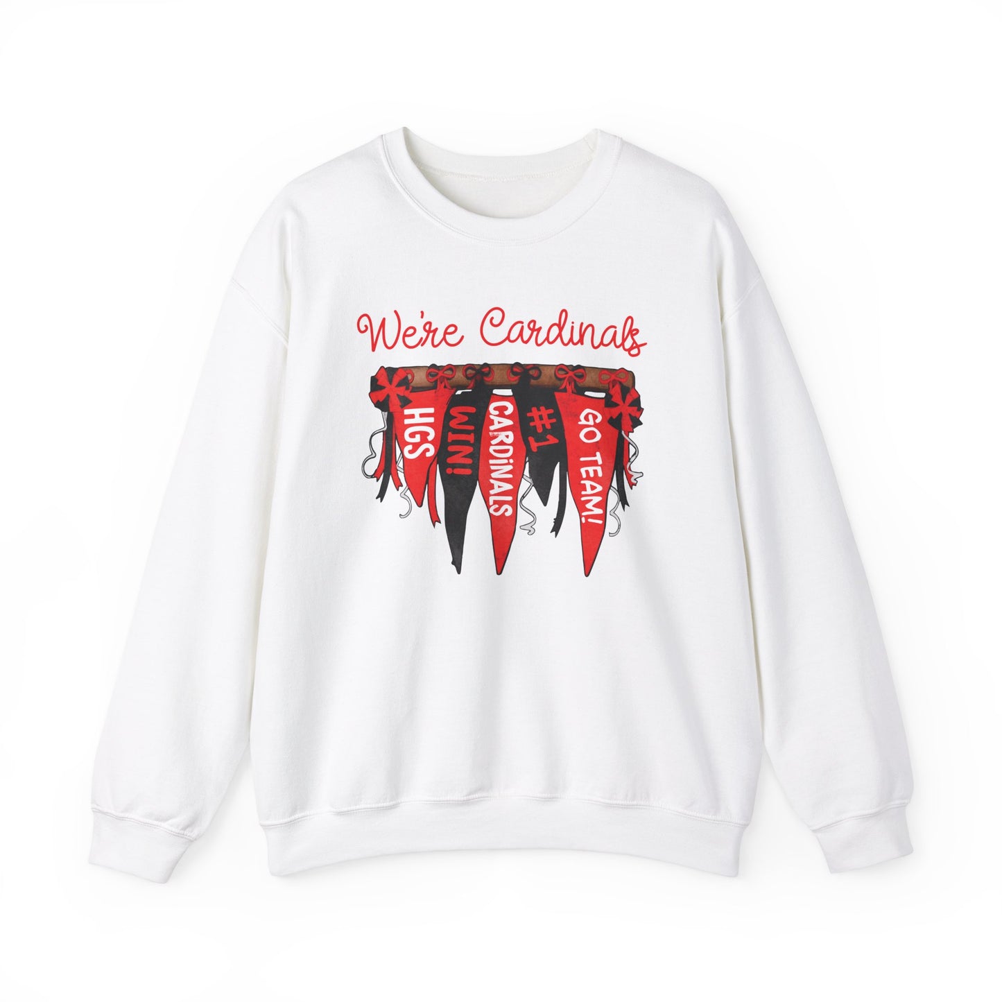 Cardinals Pennant Banner - Unisex Heavy Blend™ Crewneck Sweatshirt