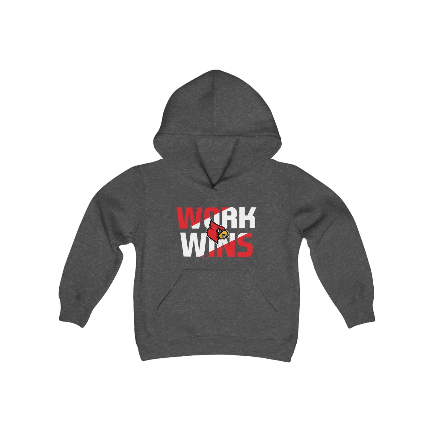 Work Wins - Youth Heavy Blend Hooded Sweatshirt