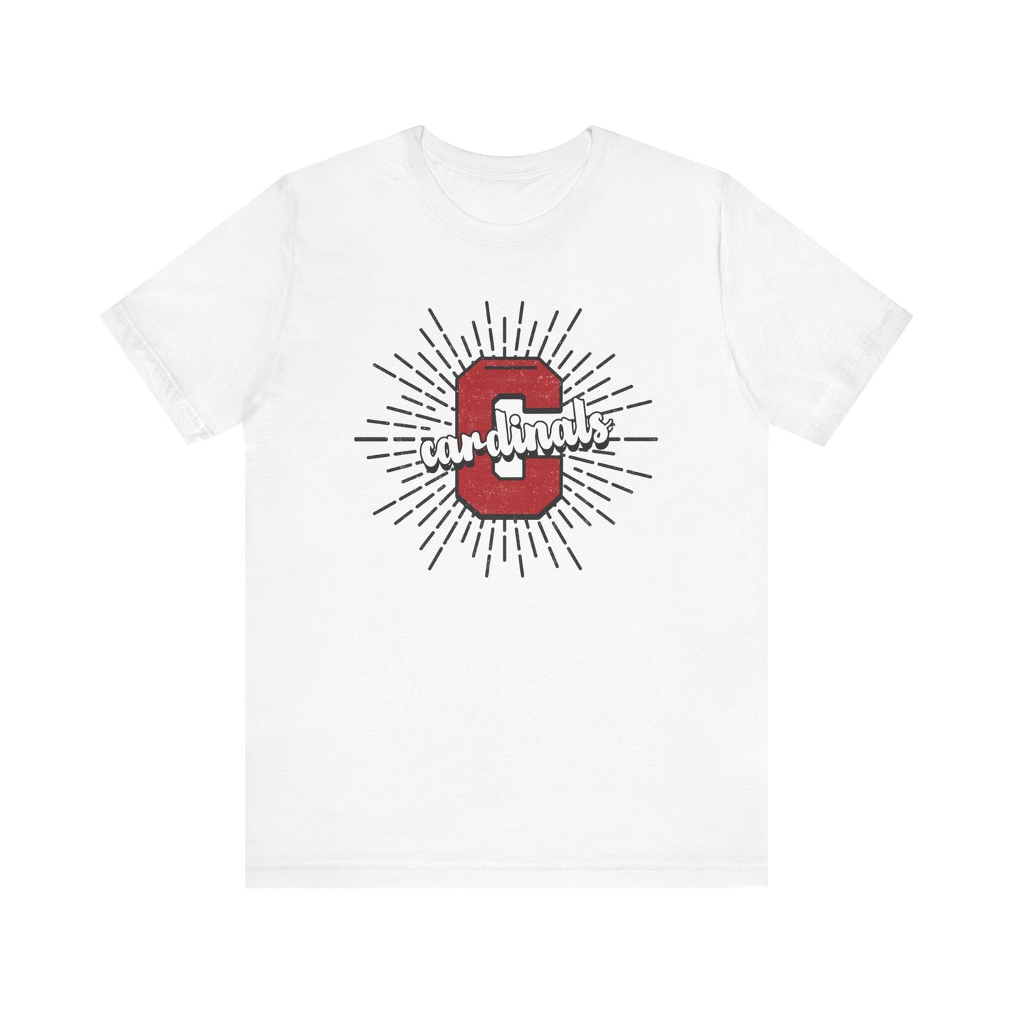 Cardinals Sunburst - Bella + Canvas Short Sleeve Tee