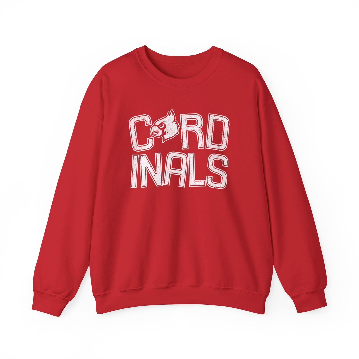 Vintage Cardinal Slanted - Unisex Heavy Blend™ Crewneck Sweatshirt