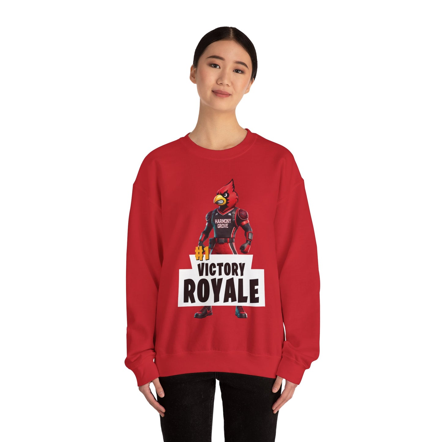 Harmony Grove Cardinals Victory Royale - Unisex Heavy Blend™ Crewneck Sweatshirt
