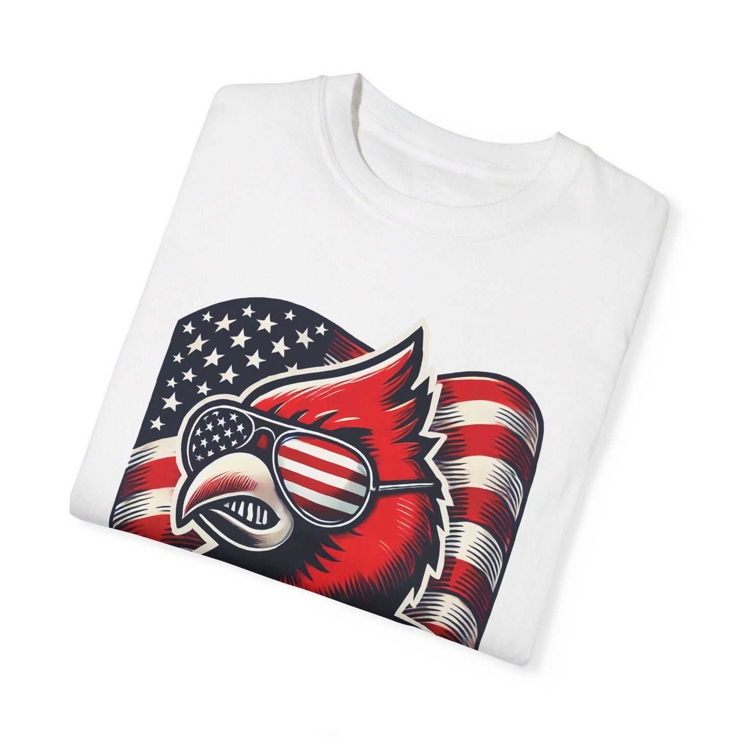 Patriotic Cardinal - Comfort Colors T-shirt