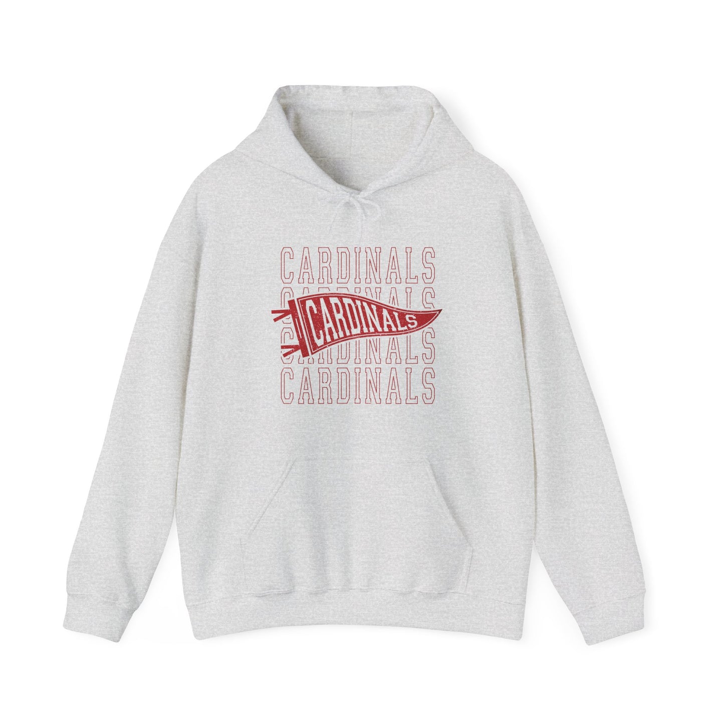 Vintage Cardinals Pennant - Unisex Heavy Blend™ Hooded Sweatshirt